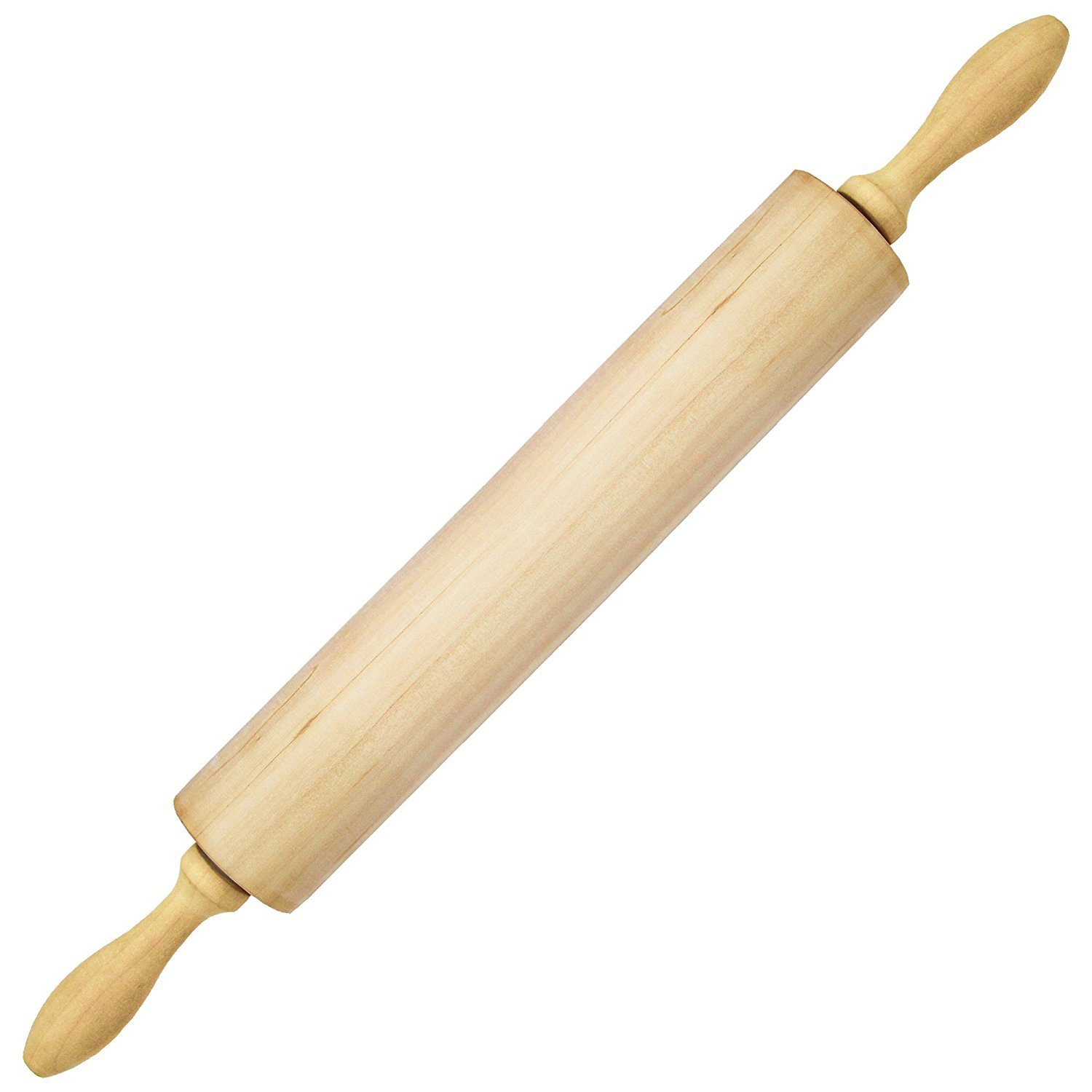 Rolling Pin Classic Wood Ideal for Baking Needs Professional Dough Roller Used by Bakers & Cooks for Pasta Cookie Dough Pastry Bakery Pizza Fondant Chapati -16.5 inches by 2.2 inches