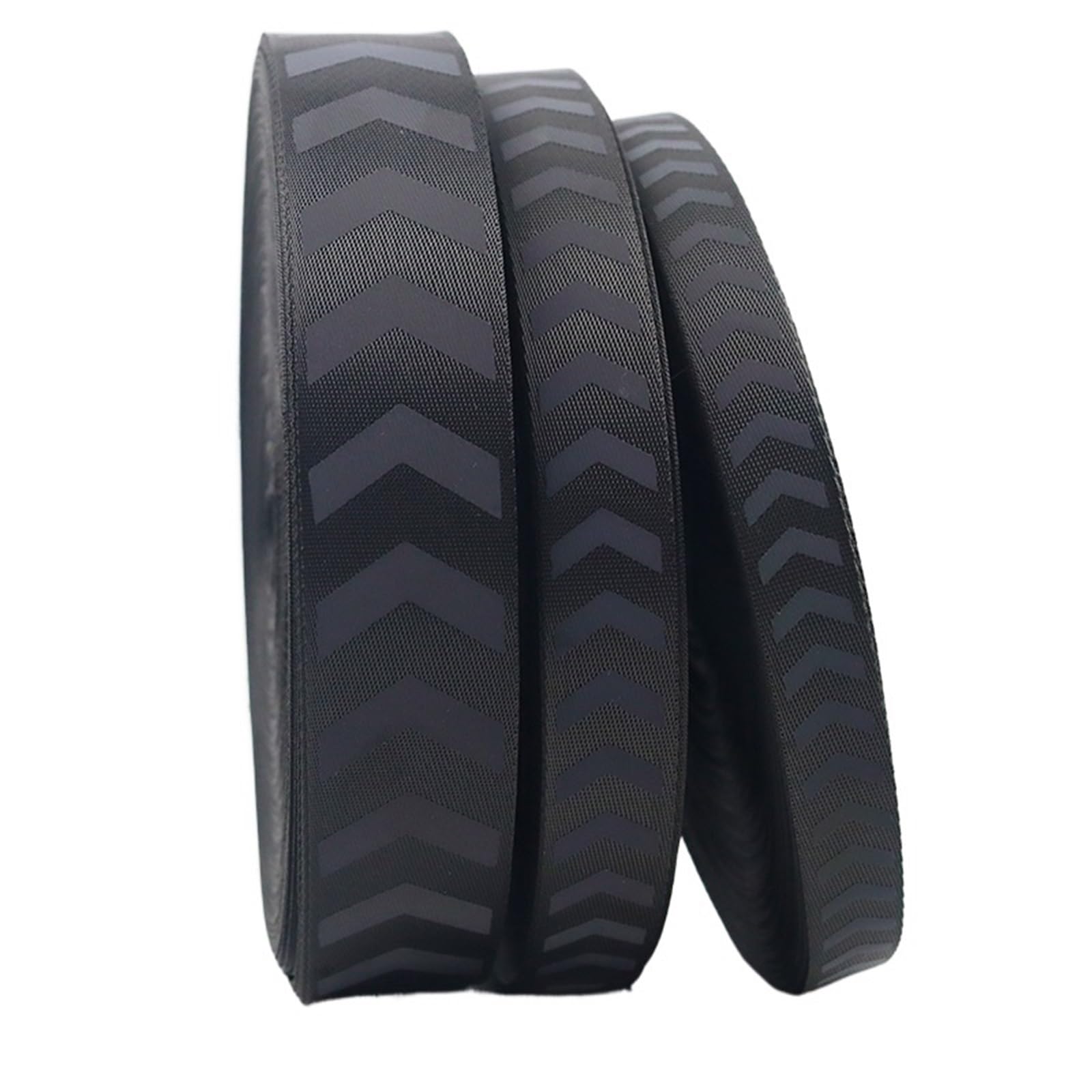 Cinta Reflectante Para Coser Correas reflectantes de arcoíris con cinta negra, accesorios ropa gradiente mágico for Collar o llaveros for mascotas(3.8cmx10meters)