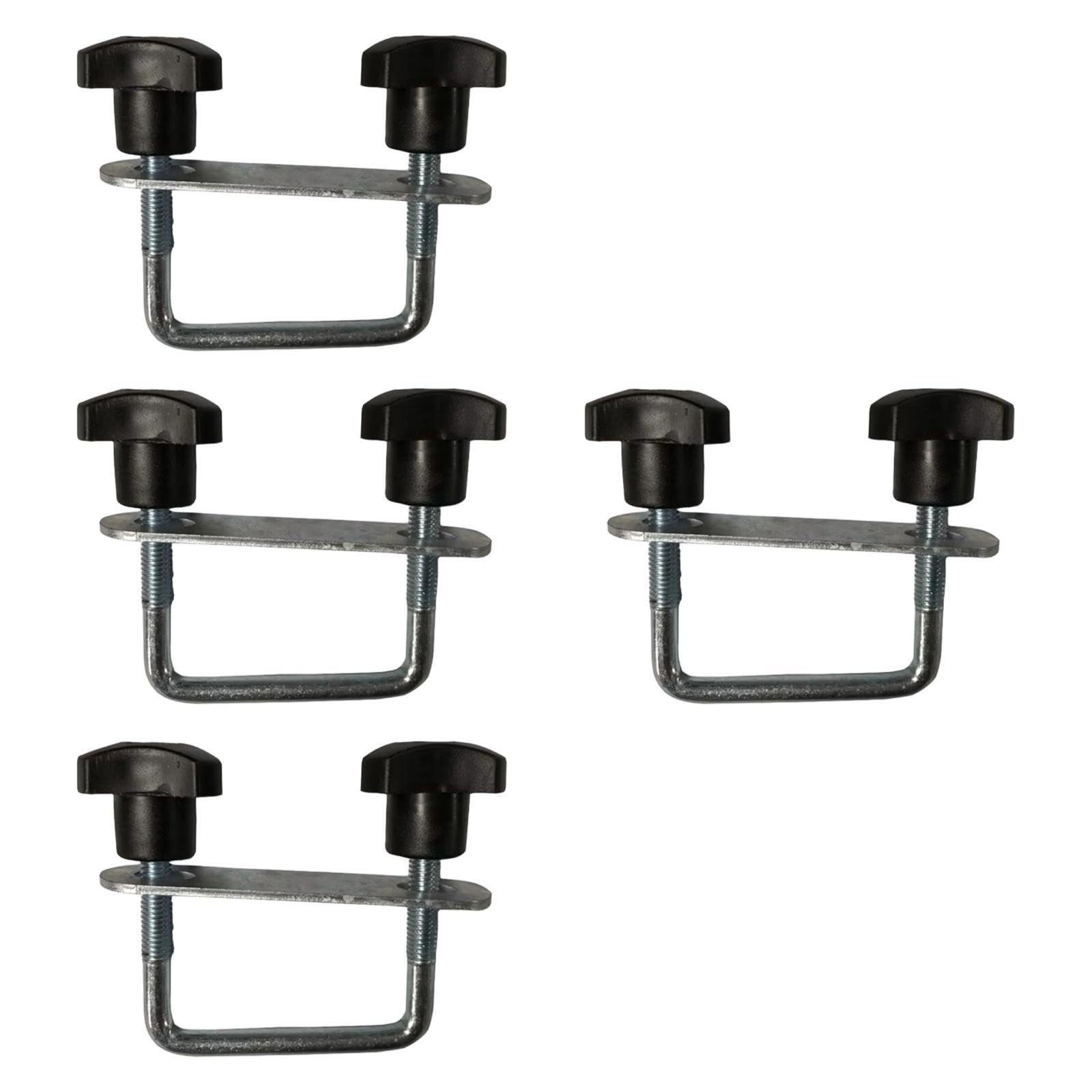 Milageto Lot de 4 Boulons en U pour Coffre de Toit, Fixations et Clips de Fixation, Attaches en Métal, Accessoires Haute Performance et Polyvalents pour Porte-Bagages de Toit, 9 Cm