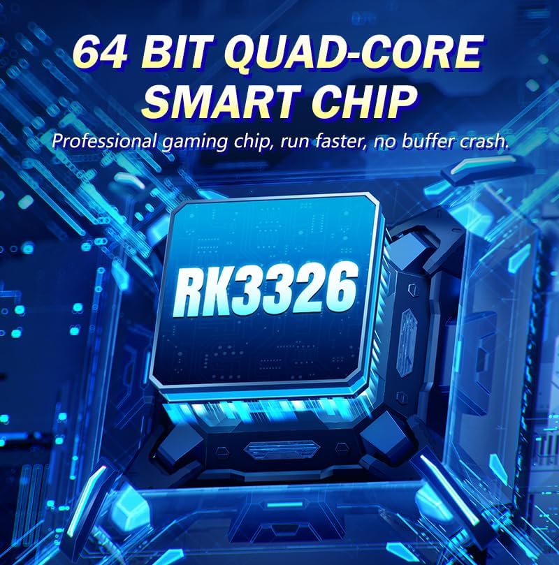 Miniatura 5 de Nueva consola de juegos portátil retro, pantalla IPS de 4 pulgadas con bolsa de almacenamiento, 64G integrada con 18000 juegos, sistema Linux, mini