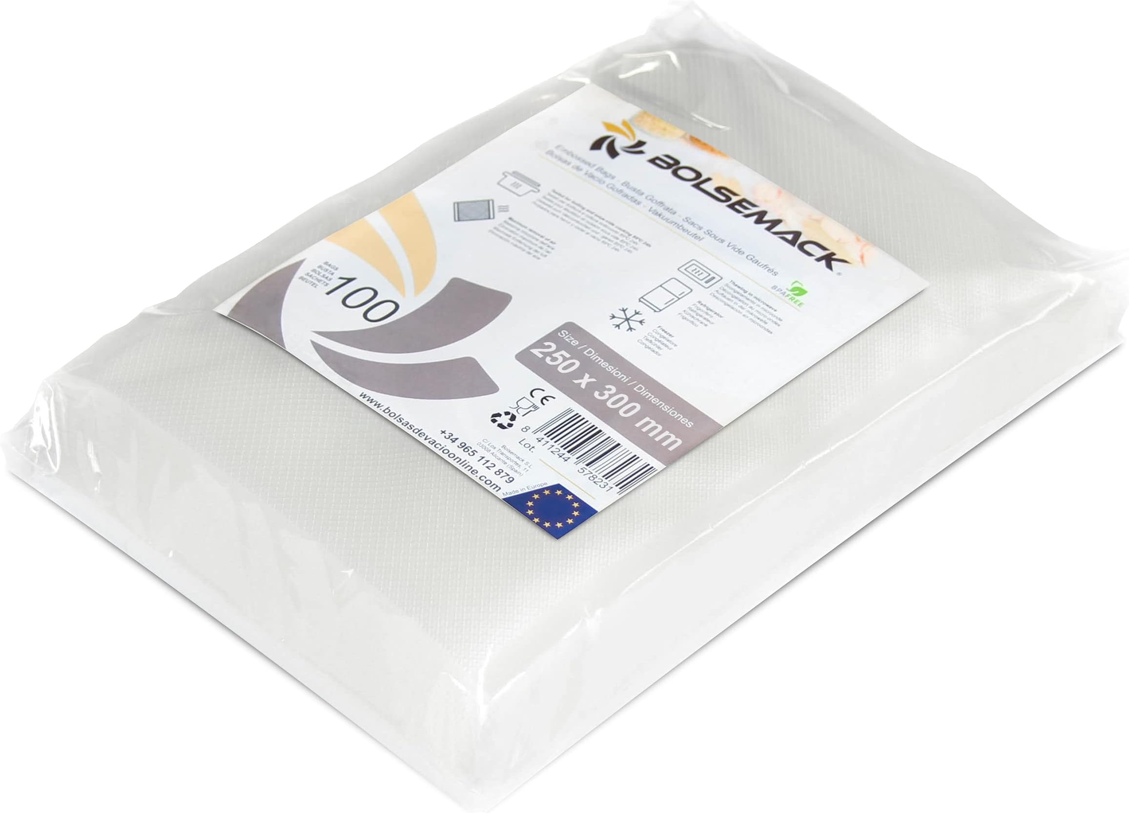 Embossed Vacuum Pouches 250x300 (100 pcs).