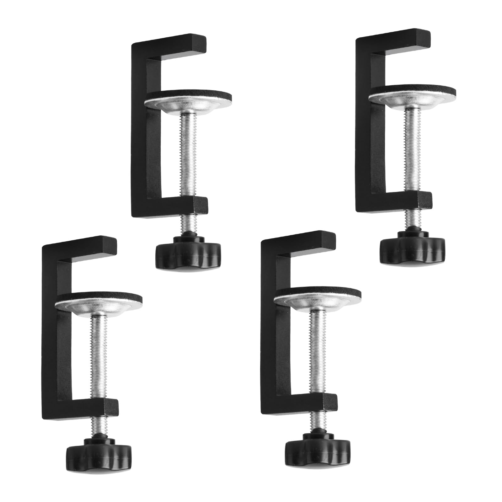 4 Pcs Abrazaderas en C, Abrazaderas Metalicas en G, Sargentos Carpintero en G Ajustables 15-57 mm Universal, Herramientas de Sujeción para Madera Sujetar Carpintería de Soldadura Manualidades