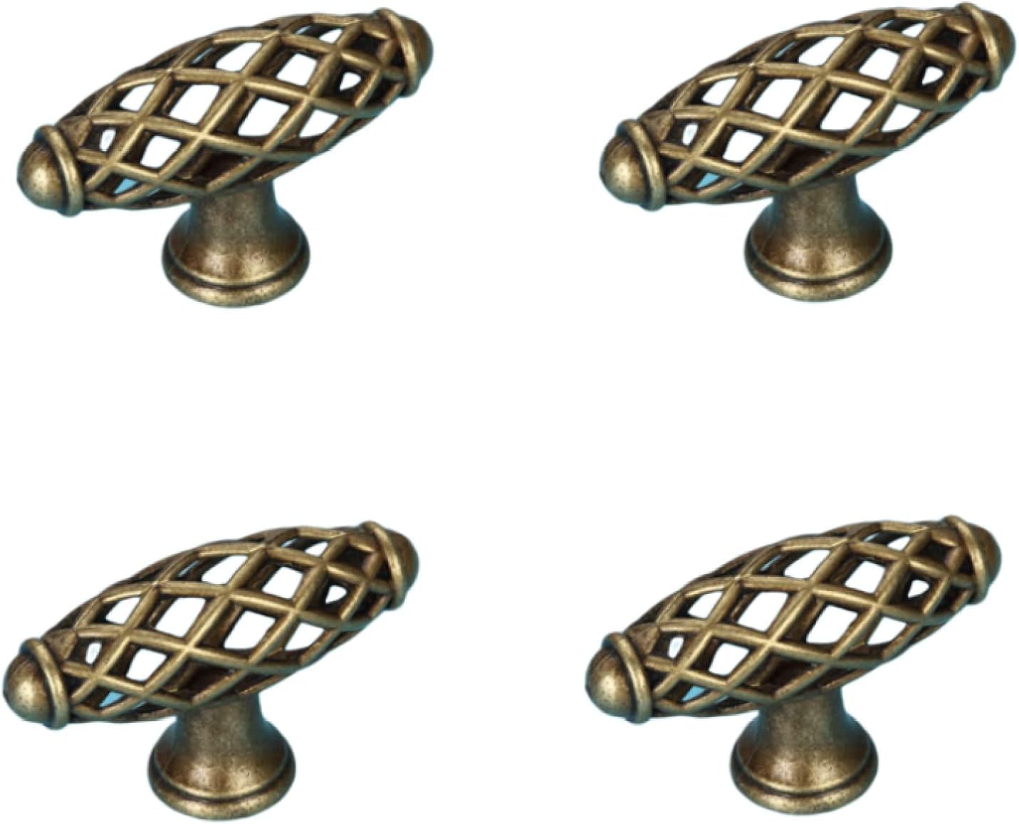 Tnbccxn Essence Yellow 60*21Mm Cabinet Handles, Cabinet Handles,4 Pack Black Birdcage Handle(Essence Yellow 60 * 21Mm)