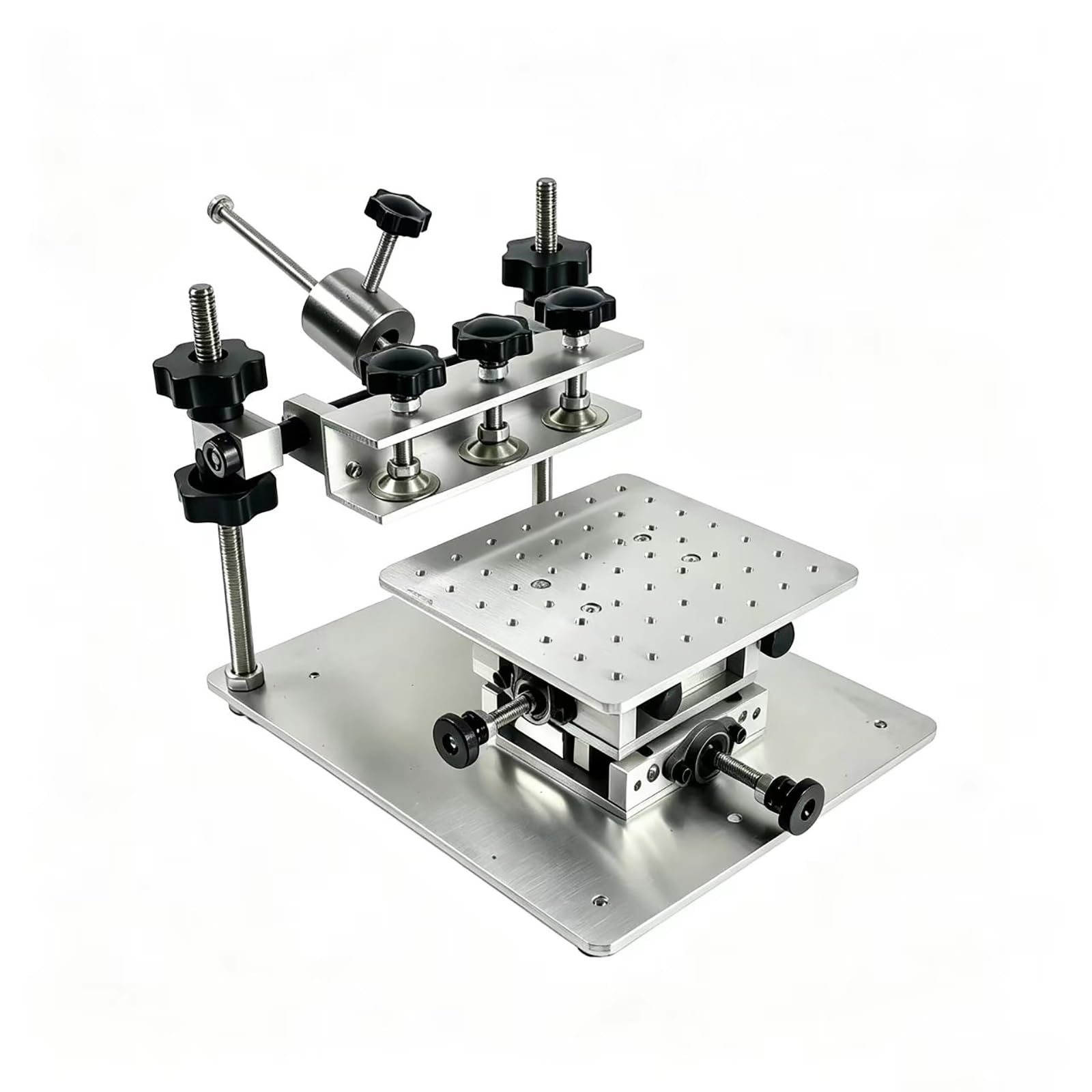 Precyzyjna drukarka pasty lutowniczej, ręczna stacja do sitodruku SMT z antypoślizgową podstawą, regulowany stół 150 x 150/230 x 300 mm do prototypowania PCB i naprawy elektroniki