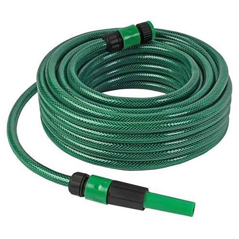 WESEN Gartenschlauch, 5 m/10 m/15 m/20 m/30 m/50 m, PVC-Schlauch, kein Auslaufen, kein Knicken, langlebig und leicht, 1,27 cm flexible Wasserschläuche mit Sprühdüsenanschlüssen für Outdoor/Hof/Rasen