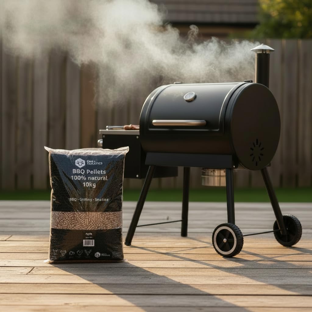 Pellets de madera para barbacoa, manzana, 10 kg