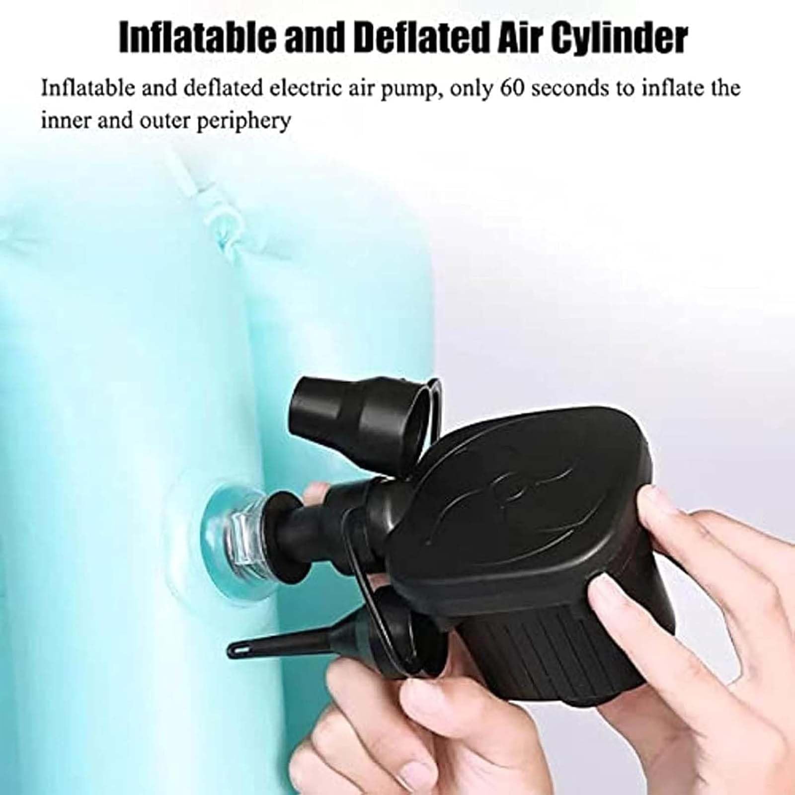 Vasca Da Bagno Gonfiabile Per Anziani E Disabili - Con Pompa Elettrica E Cuscino - 195x90 Cm - Foto 6