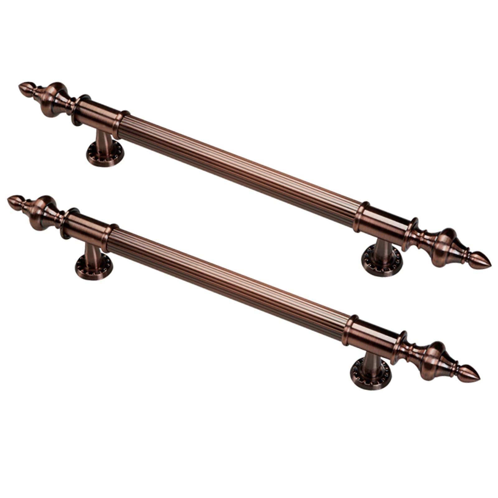Cwcqgh Red Bronze Bathroom Shower Glass Door Handle With Fittings,Antique Metal Push Pull Door Handle, 60Cm/80Cm/120Cm/150Cm,-150Cm/59Inch