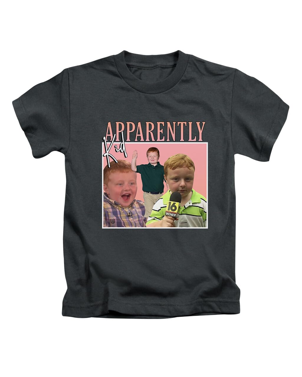 New Spirit Original Apparently Kid Meme, Funny, Viral, Trend, Trending, Funny Meme Tee T-Shirt Funny Unisex T Shirt Top Black