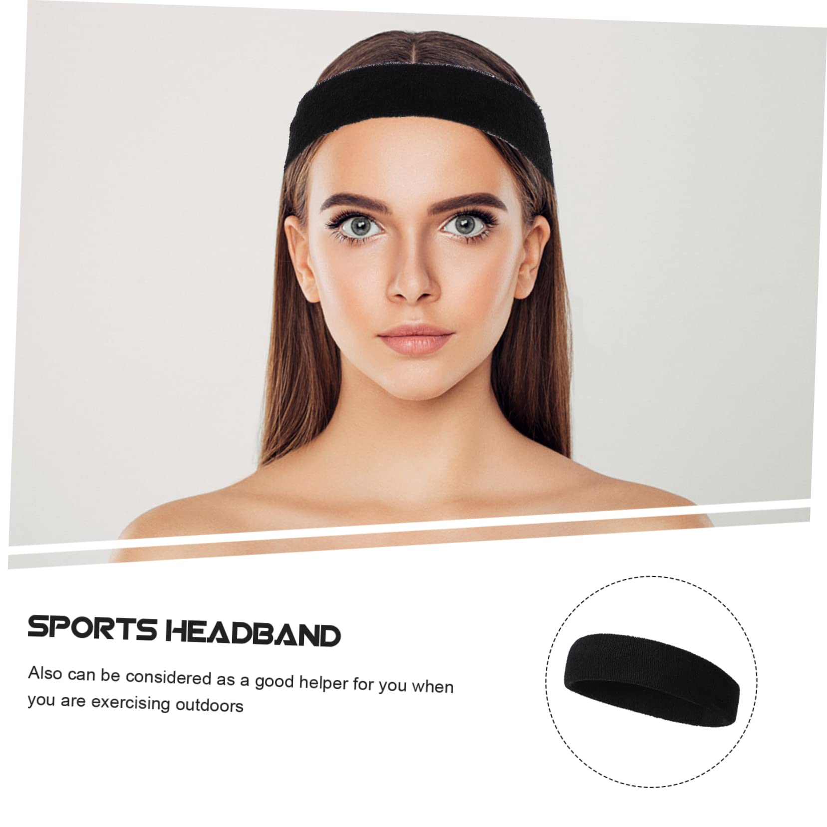 BESPORTBLE 20pezzi Fasce Sportive Elastici Assorbenti Per Sudore Fasce Per Comode e Traspiranti Accessori Per Fitness e Yoga Per Sport All Aperto e Attività Fisica
