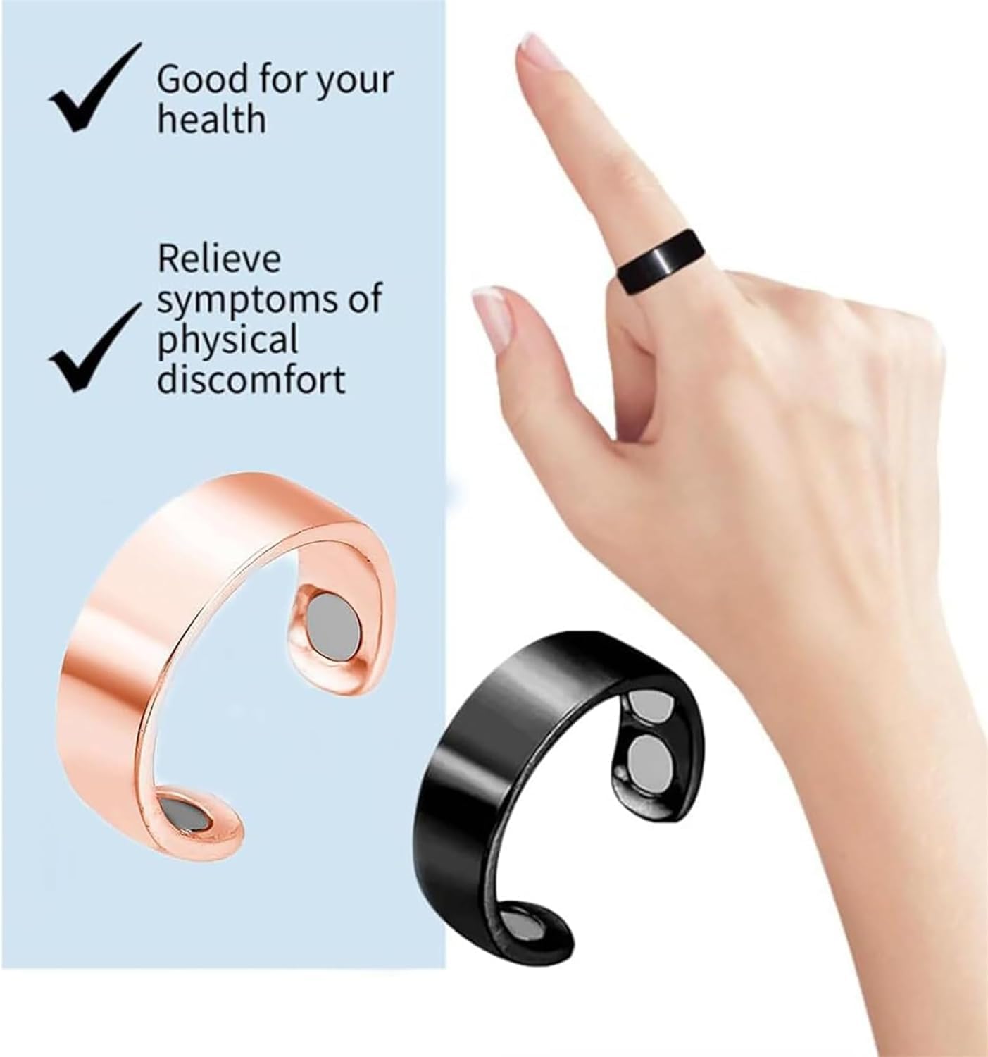 Magnetic for Arthritis Pain Relief | Adjustable Healing for Men & Women | Open Design, Stylish (2) - Image 5 thumbnail