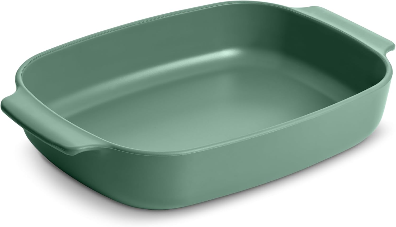 Non-Stick Ceramic Coated Glass 11x9 Baking Pan | Naturally Slick Ceramic Coating | No PTFE, PFOA, PFAS, and BPA | Perfect for Cakes, Brownies, Lasagnas & More [Pine]