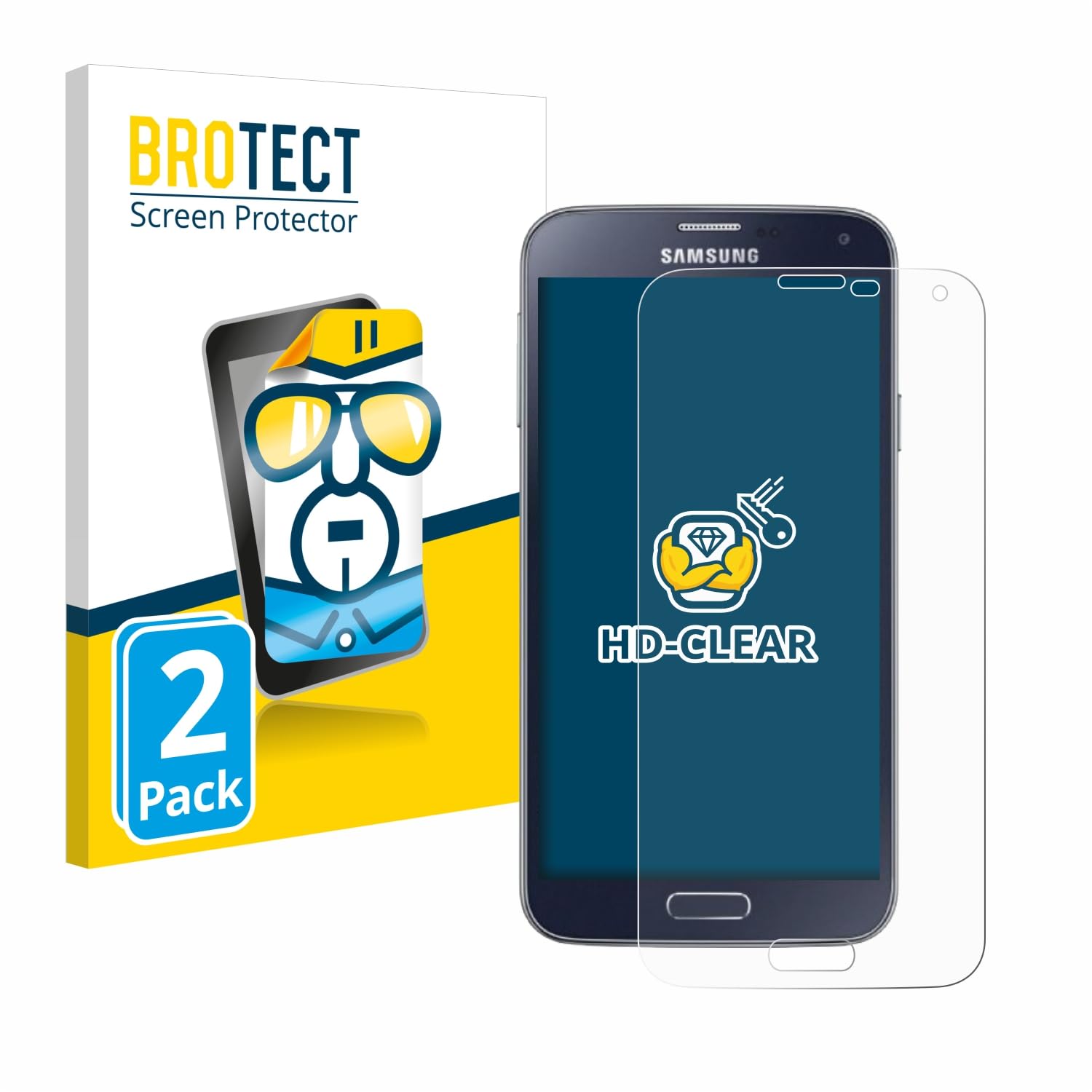 brotect Pellicola Protettiva per Datalogic Skorpio X5 Protezione Schermo (2 Pezzi) [Trasparente, Anti-Impronte