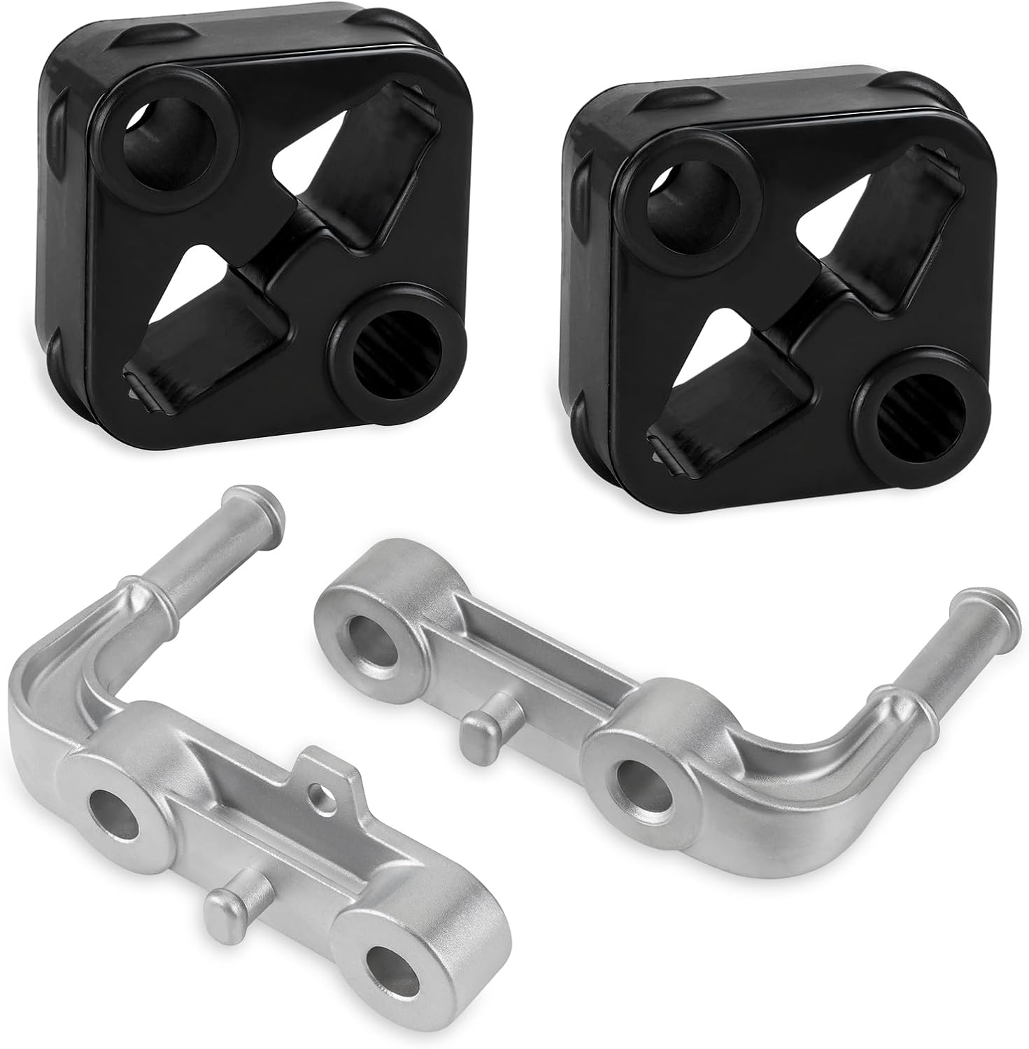 68275662AB Exhaust Bracket Muffler Support Rubber Isolator Hanger Assembly Rear Left & Right Compatible with 2019-2025 Ram 1500 3.0L 5.7L 6.2L, Driver Passenger Side 4PCS