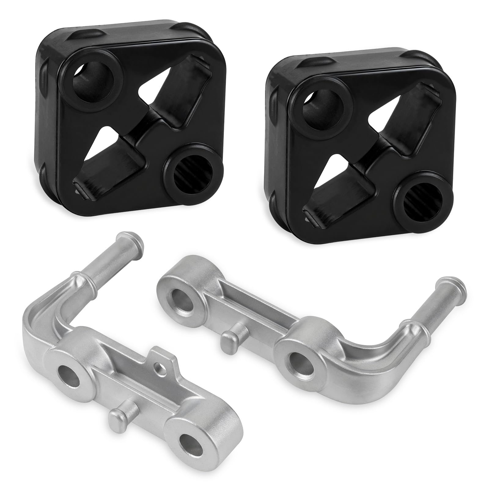68275662AB Rear Left and Right Mount Rubber Exhaust Muffler Bracket Compatible with 2019-2025 Ram 1500 Driver and Passenger Side 4pcs