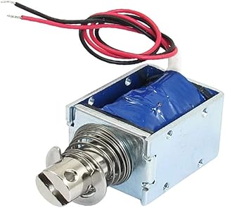 New Lon0167 1kg Force 10m_m Stroke Push Open Frame Solenoid Electromagnet DC 12V(1kg 10mm Hub Push Open Frame Solenoid Elektromagnet DC 12V