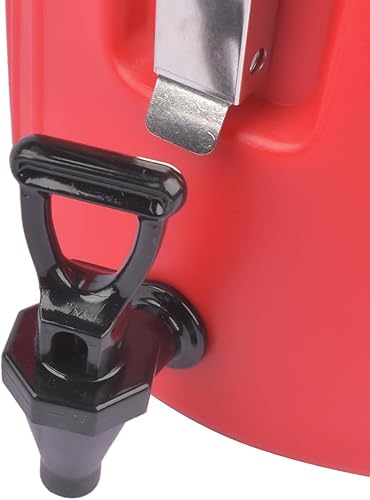 Miniatura 4 de Dispensador de bebidas aislado de 2.6 galones con interior de acero inoxidable, jarra portátil para enfriar agua caliente y fría para campamento,