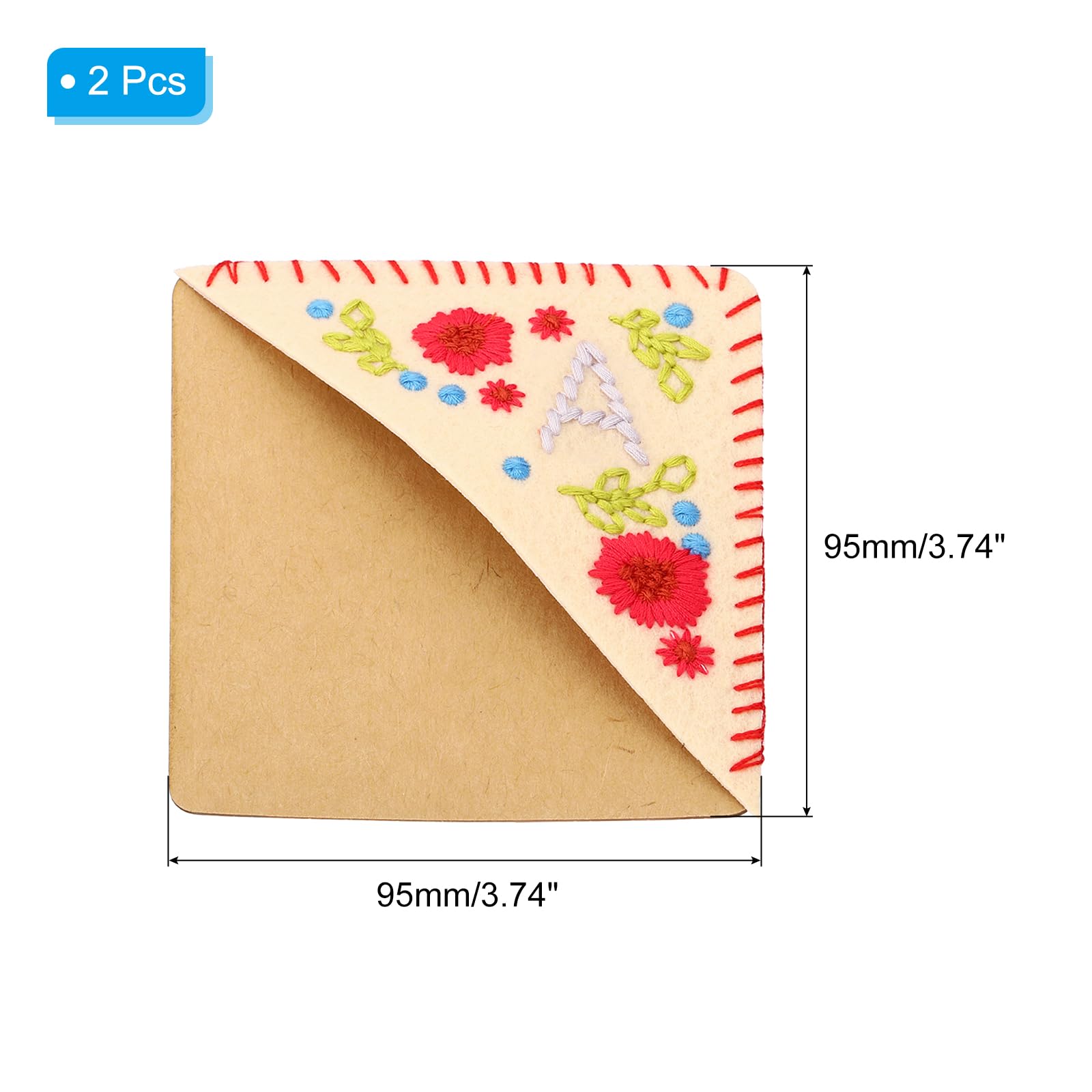 PATIKIL 2pcs Corner Bookmark - Image 2