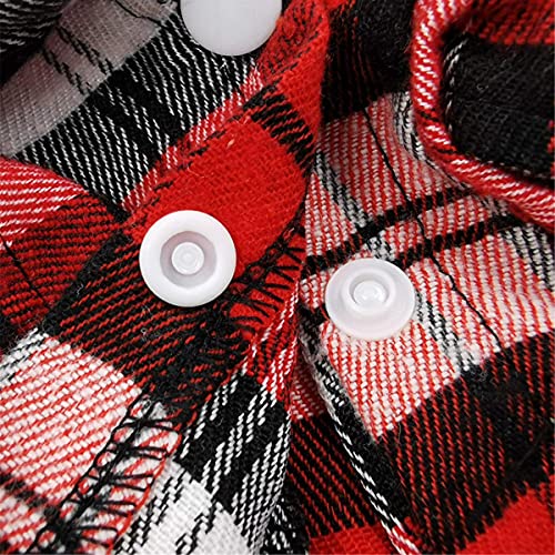 Pack Of 6 Dog Hoodies Knitwear Dog Sweaters Stretchy Basic Plaid Shirt For Pets Dog Plaid Polo Shirt Pet Clothes Soft Cat Hooded Shirts Warm Dog Shirts Winter Puppy Sweater #TOP6