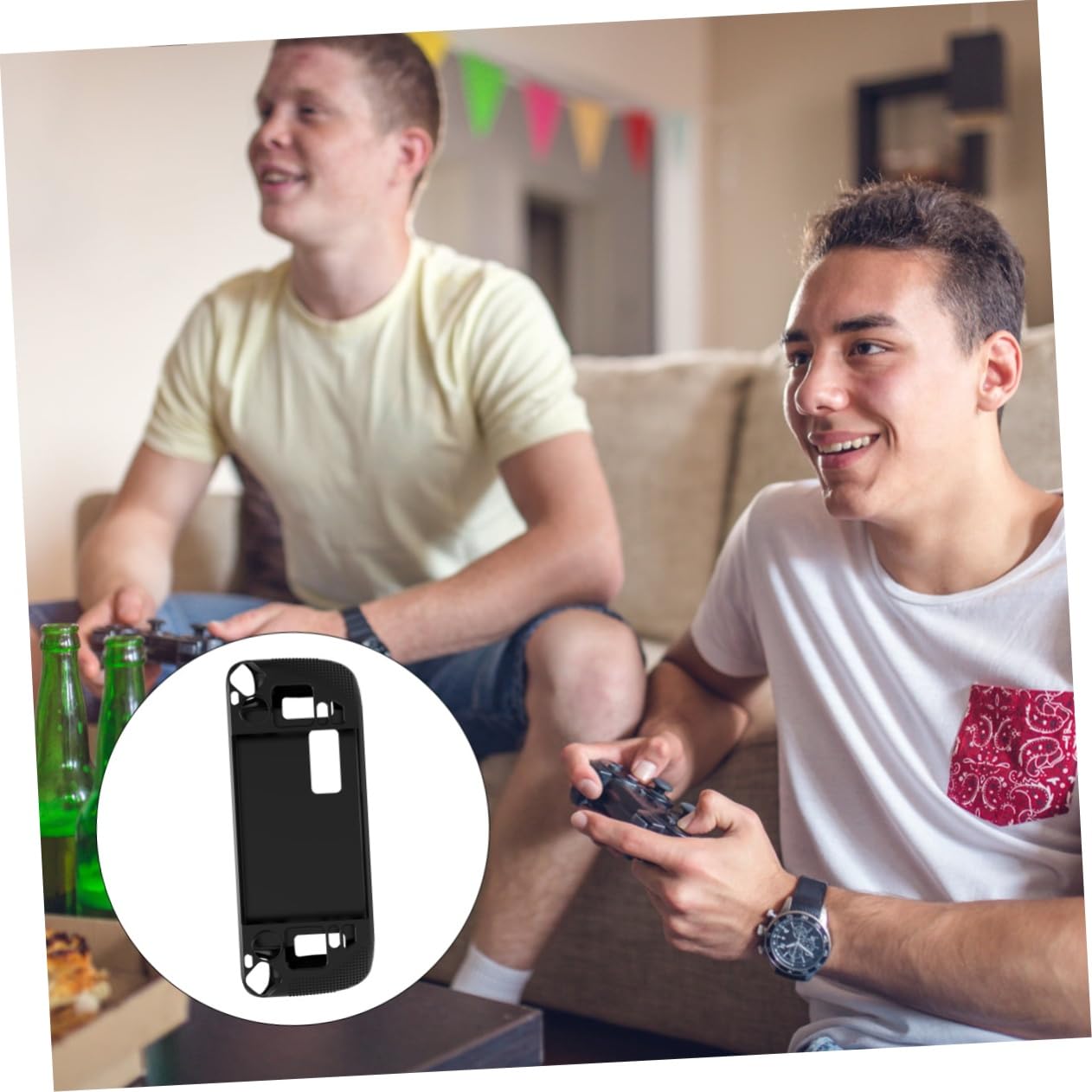 OSALADI 3pezzi Cover Protettiva Antishock Per Console Di Gioco Compatibile Con Design Ergonomico Resistente Urti e Graffi Accesso Facile Tutte Le Funzionalità Comfort Ottimale Mano