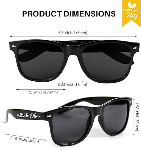 Miniatura 4 de Paquete de 612 lentes de sol de despedida de soltera para dama de honor, novia, tribu, suministros de fiesta, regalos de fiesta de boda