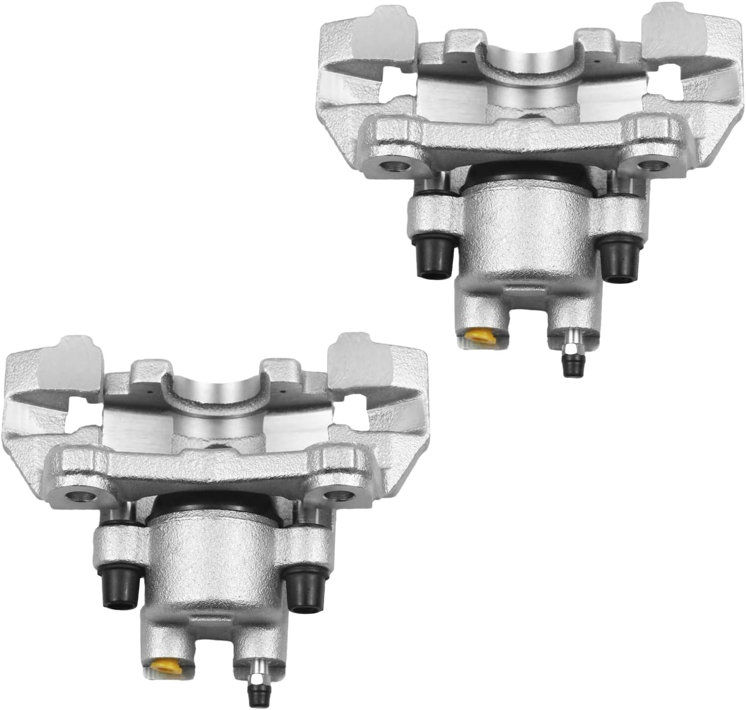 Rear Disc Brake Caliper with bracket compatible with 1999-2004 Jeep Grand Cherokee, Rear Driver and Passenger Side, 18-B4818 & 18-B4819, Pair Set of 2