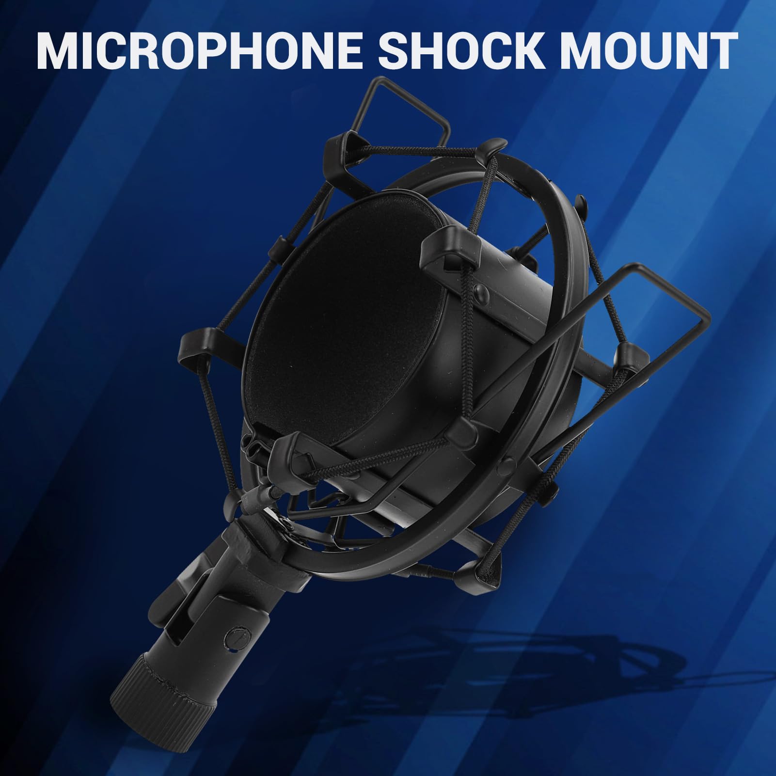 65mm Microphone Shock Mount, Mic Holder Stand Anti Vibration, for 55 to 65mm Diameter Studio Mic