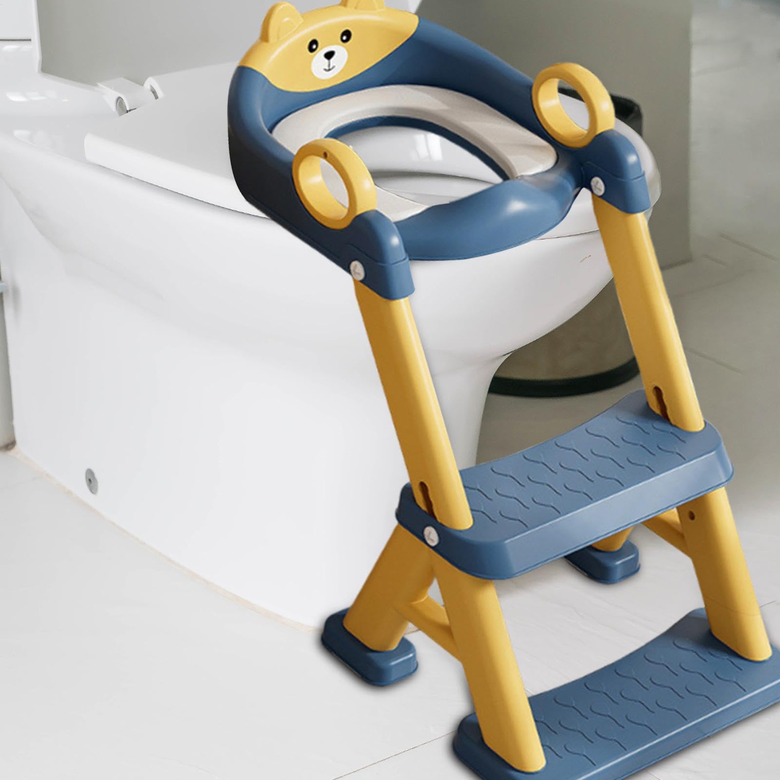 Sedile di allenamento con vasino per bambini, sedile del gabinetto Altezza | Strumenti per bambini pieghevoli Allenatore per bambini non slip p