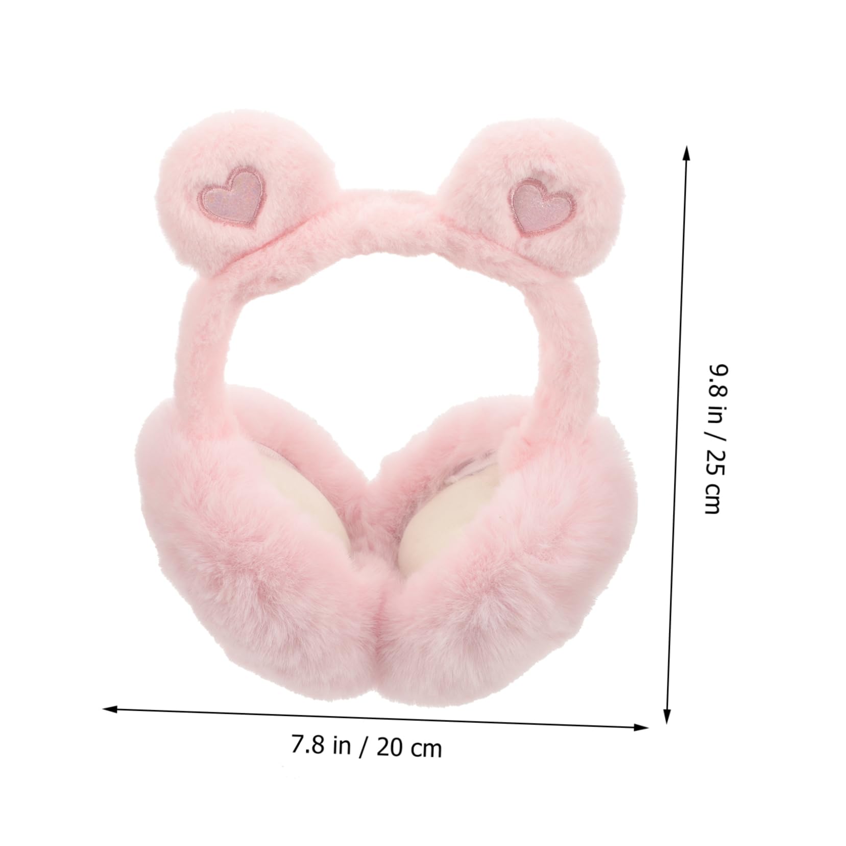 5piezas Orejeras De Mujer Plegables De Peluche Calentadoras De Oídos Diseño De Para Invierno Protección Térmica y Actividades