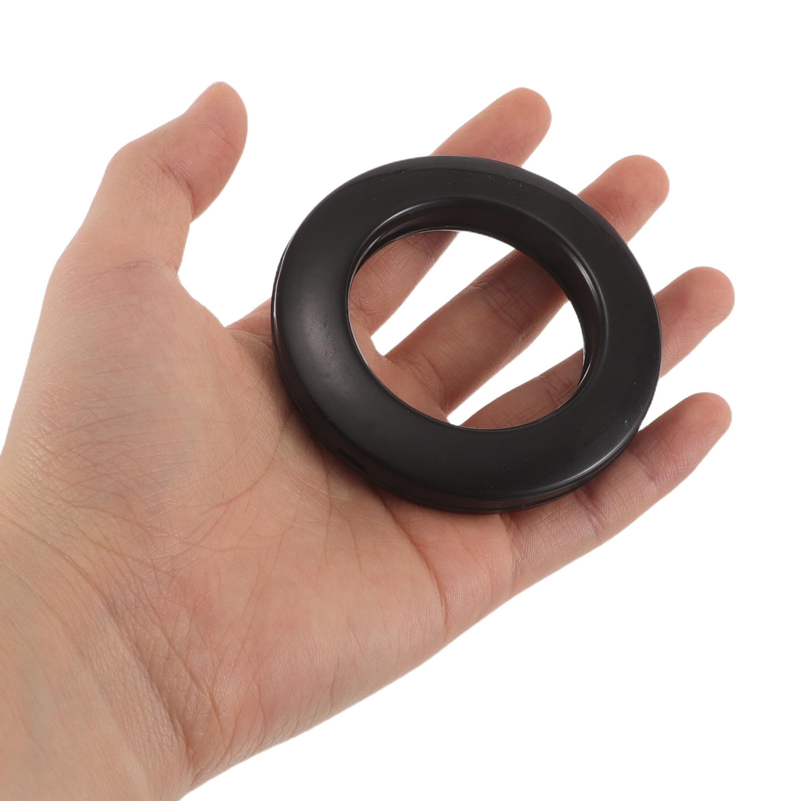 Kit de Anillos Diseño Redondo Negro para Cortinas de Plástico con Punzón para Hacer Ojales Reducción de para Dormitorios y Hogar