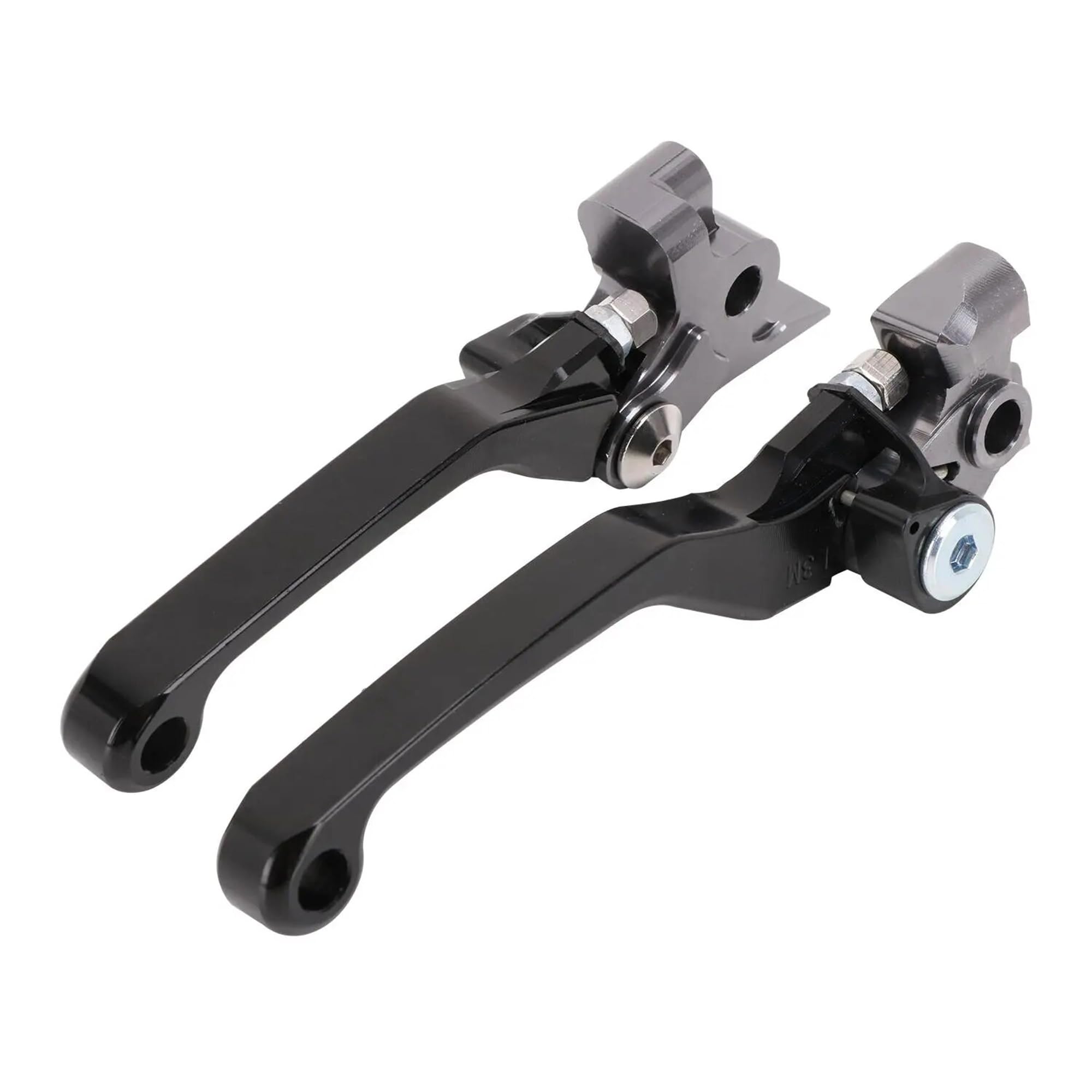 Juego de palancas de embrague y freno delantero plegable compatible con KTM Husqvarna 350 450 SX SXR SXF XCF XCFW XCW EXC 125 150 200 250 300 350 500 SX XC EXC XCW SXF XCF EXC (seis días)