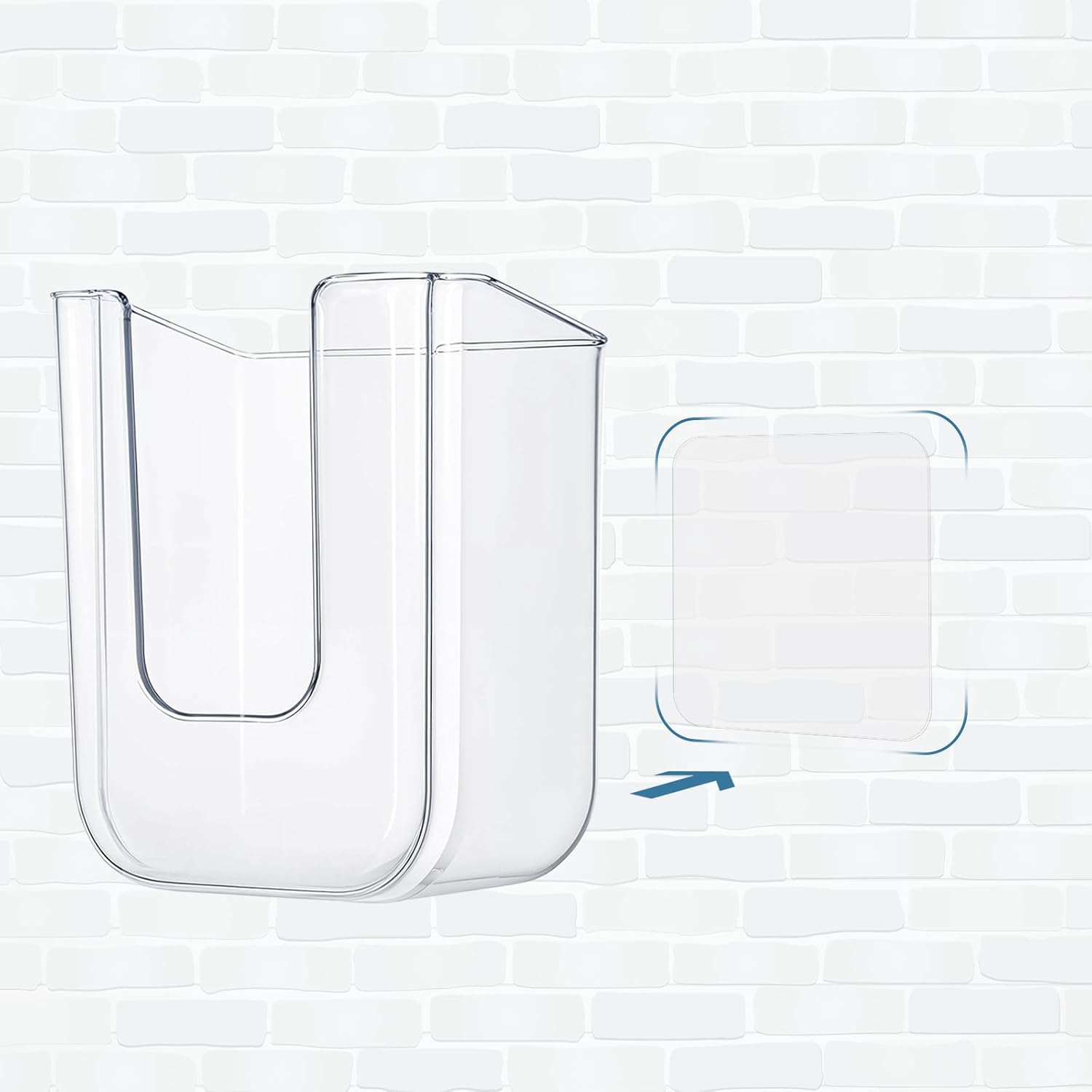 Clear Wall Mounted Wipe Dispenser, Reusable Wet Wipes Holder Box