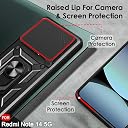 TheGiftKart Tough Armor Bumper Back Cover Case for Mi Redmi Note 14 5G / Note 14 SE 5G | Rotating Camera Cover, Kickstand & Ring Holder | 360 Degree Protection Back Cover Case (PC & TPU, Black) gallery image