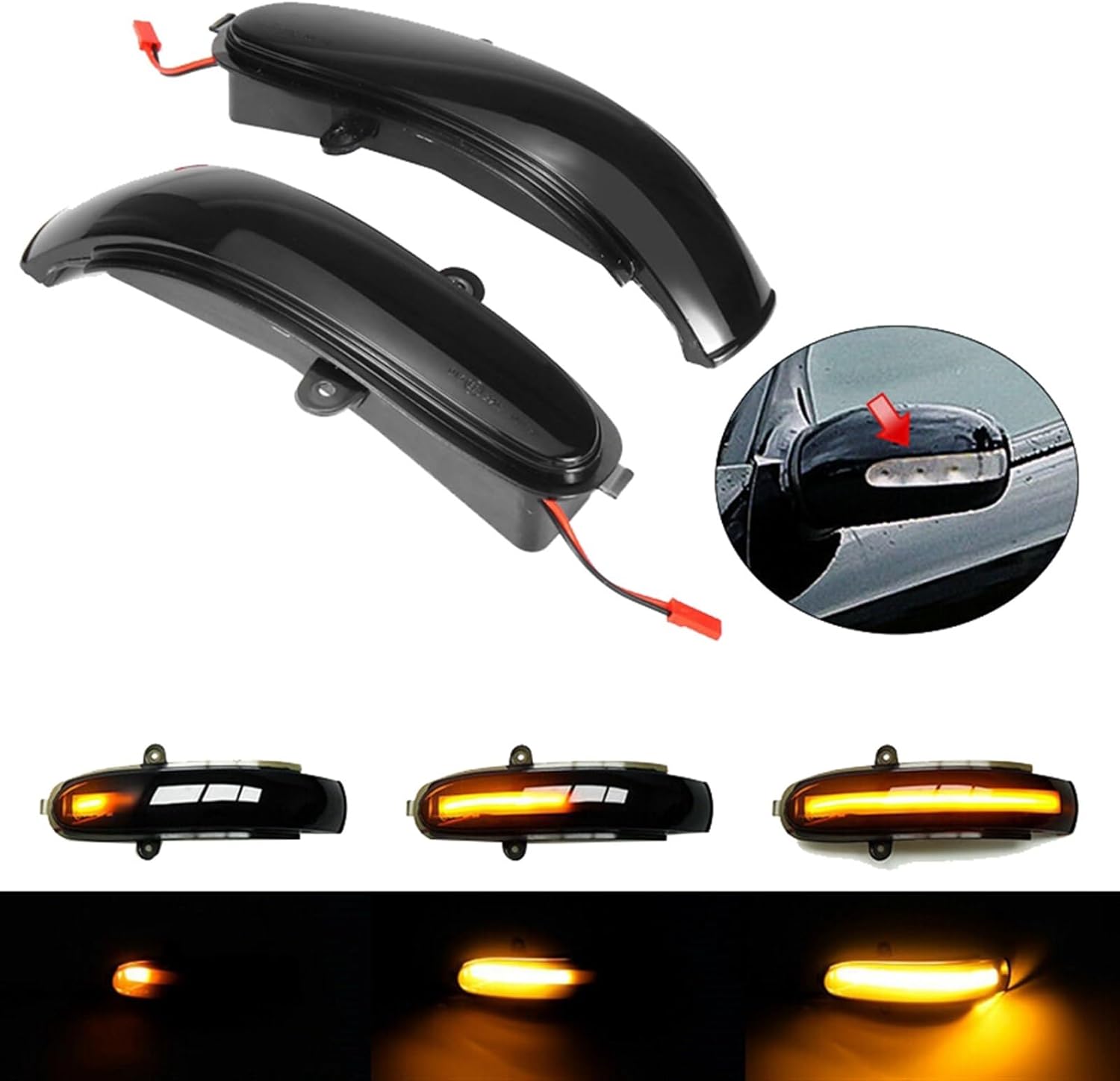 Car Turn Signal Lights for C W203 for T-Modell S203 CL203 2000-2005 2006 2007 Rearview Mirror Turn Signal Light