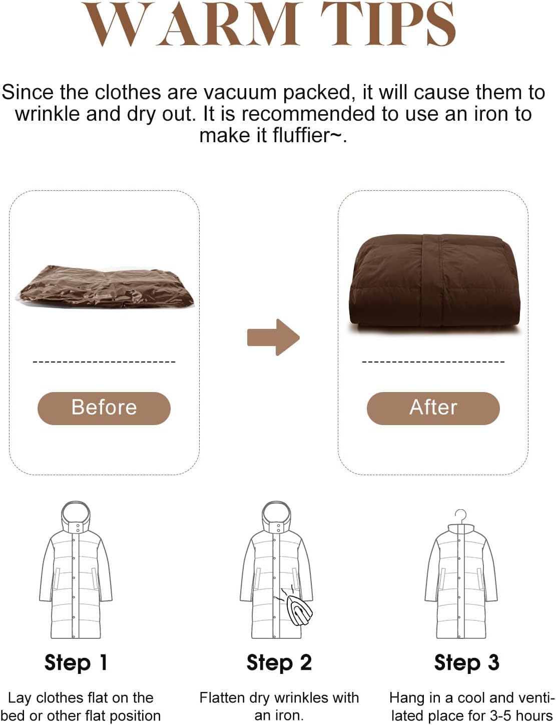 Women's Long Puffer Coat - Warm Winter Quilted Jacket Full Length Zip Up Down Coat Thickened Puffy Parka with Hood - Image 5