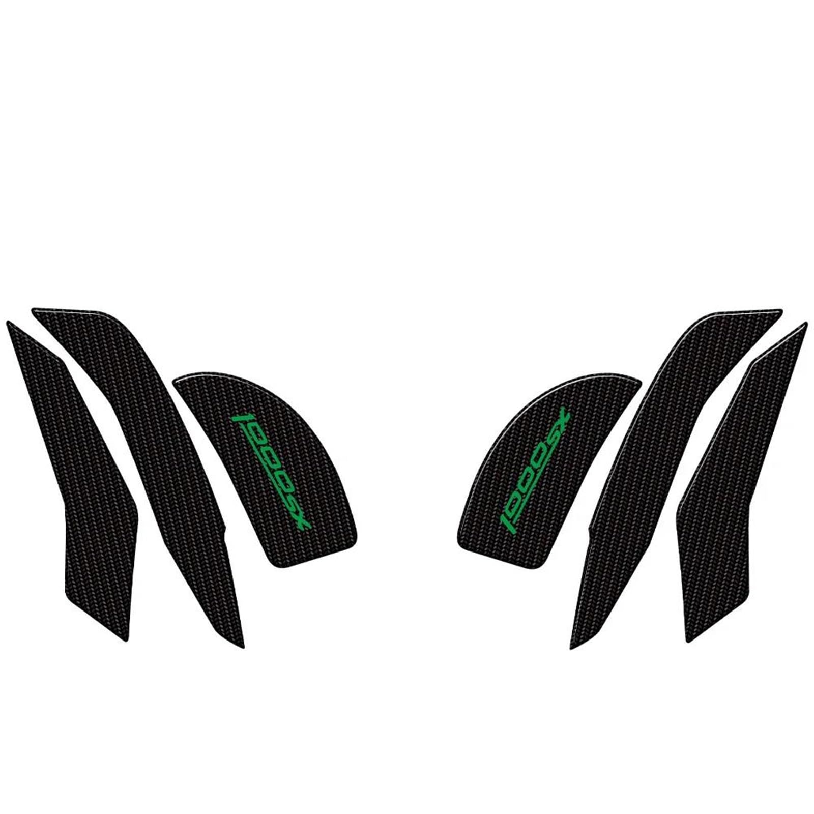 Jtwmty Color7 Motorcycle Fuel Tank Side Stickers Decals Fishbone Motorbike Sticker For Kawasaki For Z1000sx 2020 Bike Tank Film(Color7)
