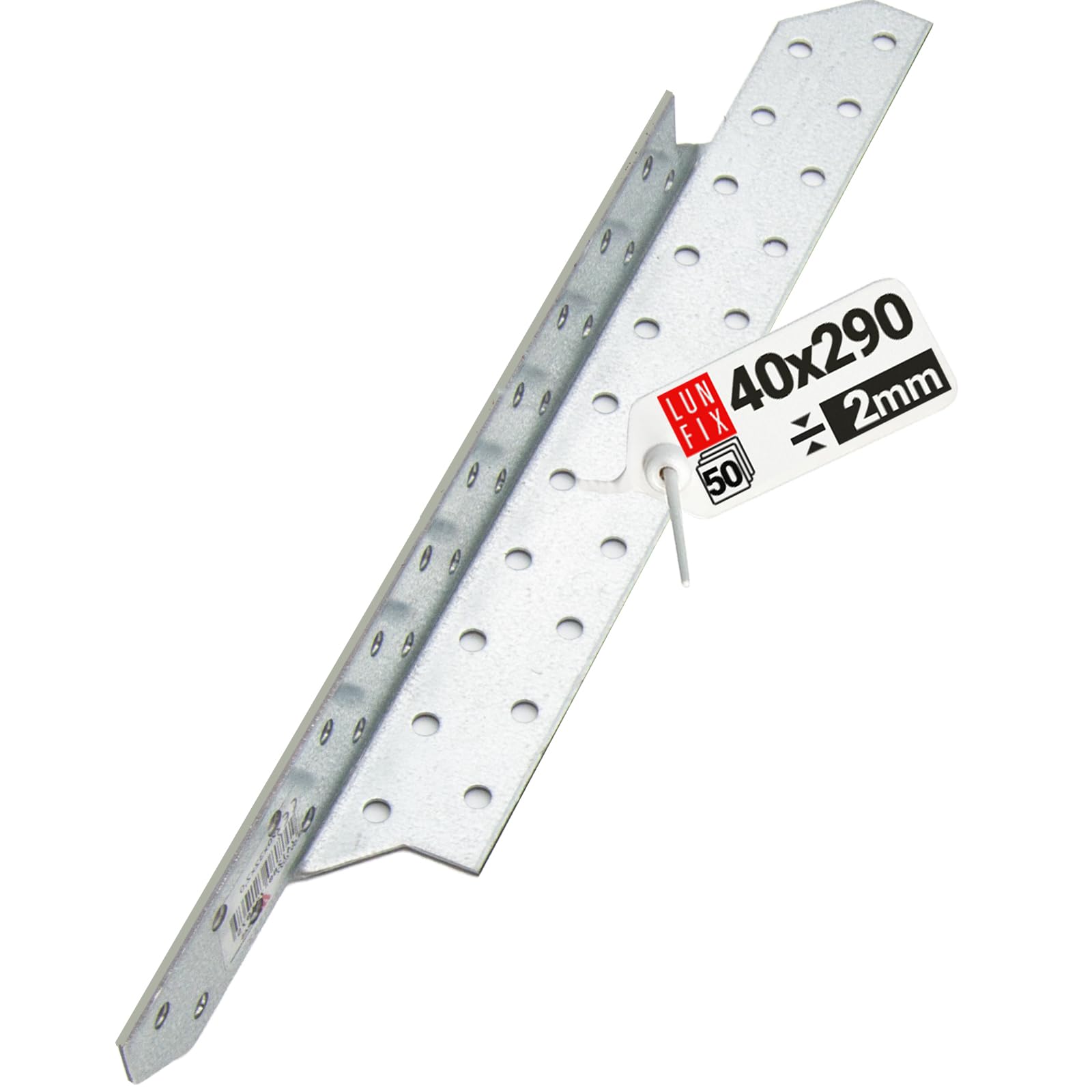 Sparrenpfettenanker 40x290 mm Links 50 Stk Links, Stahlwinkel | Stahlwinkel für Dachstuhl, Holzbau, Holzverbinder Metall, Winkelverbinder, Balkenverbinder, Lochplattenwinkel, Sturmanker
