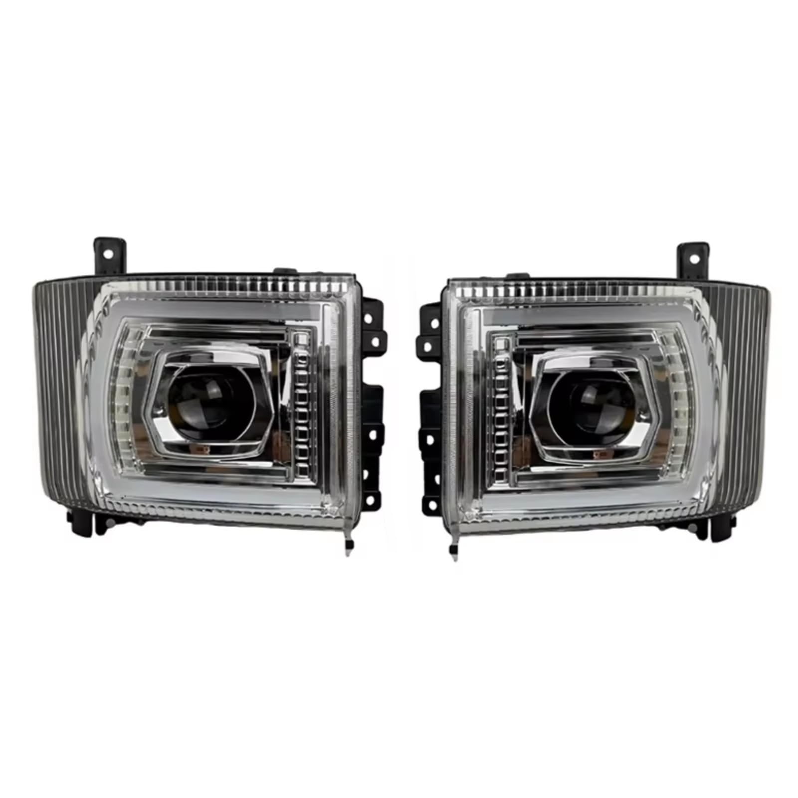 Luce Marcia Diurna Per Isuzu 700p Truck Heavy-Duty 2PCS Modificato Auto LED Faro Fendinebbia Luce Marcia Diurna Indicatore Direzione Luce Guida Auto Gruppo Faro