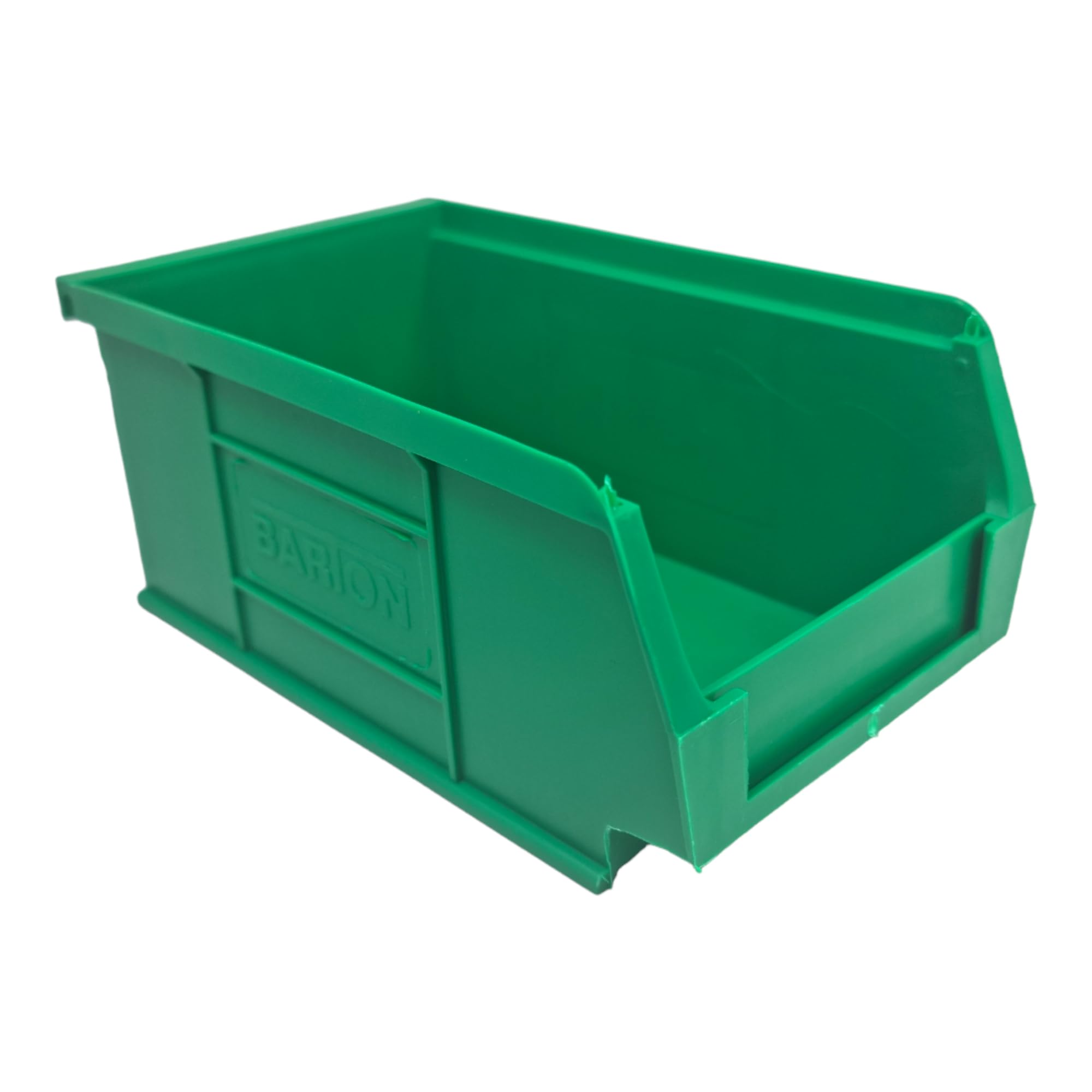 Green Storage Lin Bins | Tool Organiser Bin | Stackable Boxes for Garage | Wall Hanging Box | DIY Storage | Plastic Drawers (Small-165x100x75mm) (5 Bins)