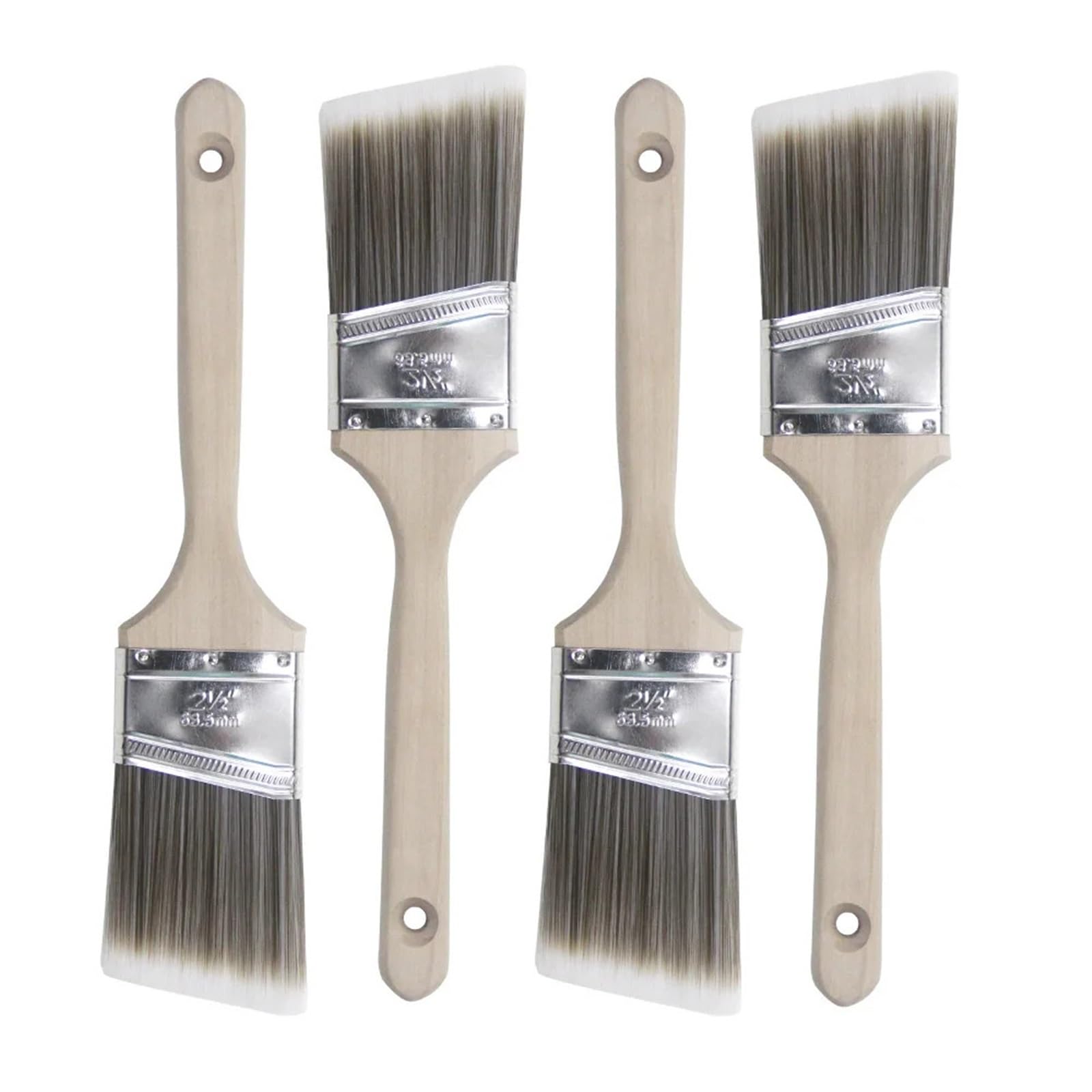 Pincel con mango de madera, Pincel de agua con mango madera for pintar paredes y muebles, herramienta for bisel, pinceles pelo suave for artistas(1 Set)
