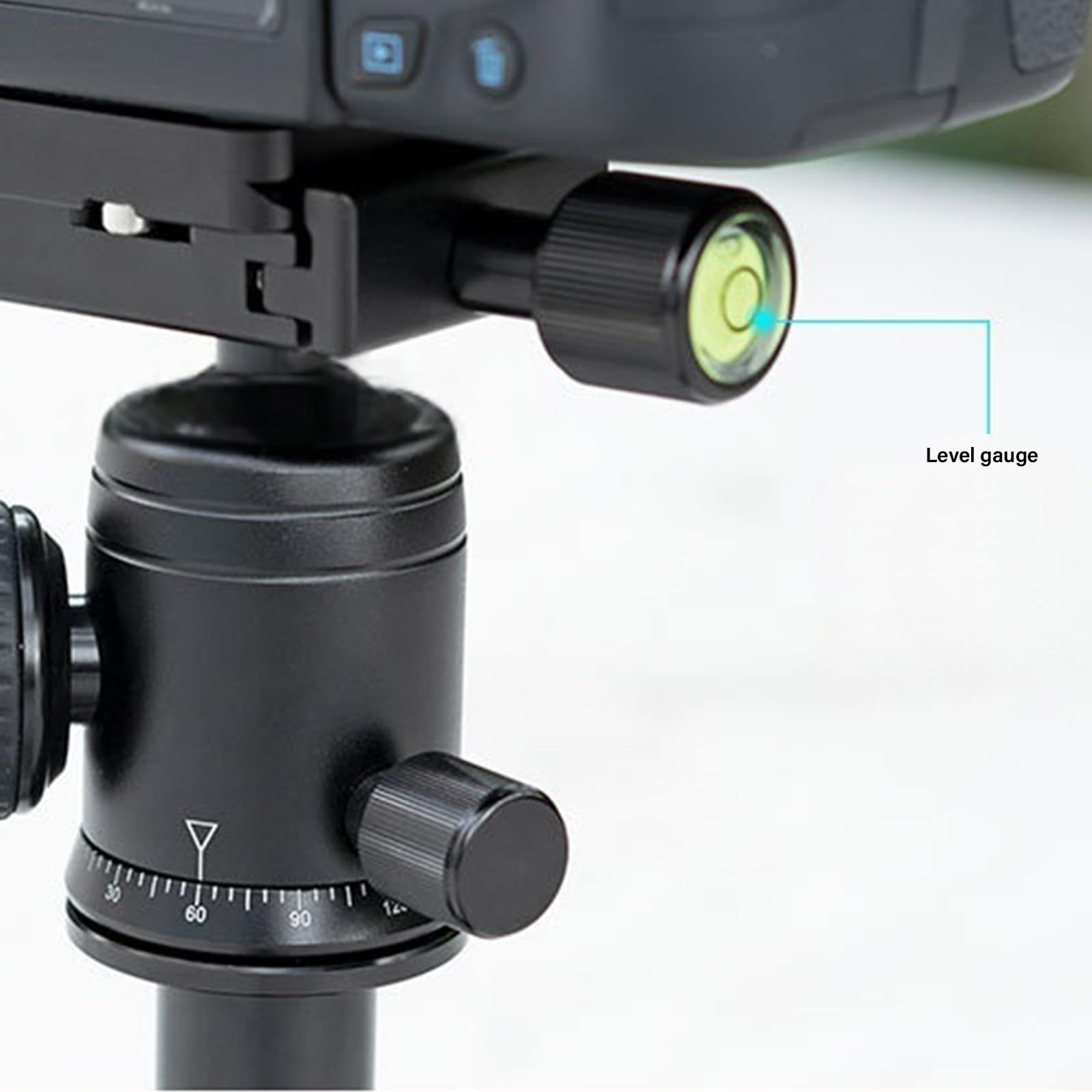 Treppiede regolabile in lega di alluminio con piastra a sgancio rapido e gambe retrattili per treppiede stabile e flessibile angolato per smartphone con testa a sfera