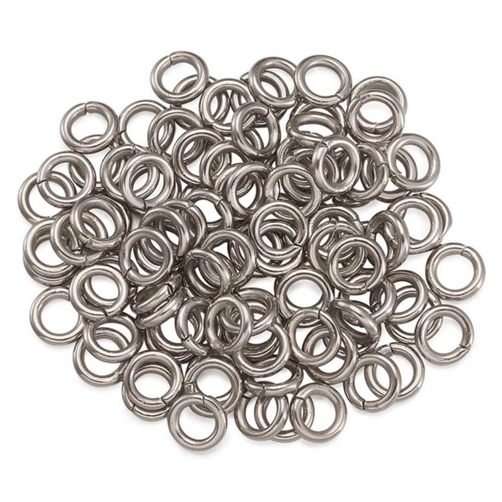 Schmuck-Sprungringe 4000 Stück Edelstahl-Einzelschlaufen-Spaltringe, Verbindungsschlaufenringe, offene Biegeringe-Verbindungsstücke for die Schmuckherstellung DIY(10x1.2mm)