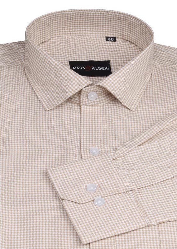 Image of Mark & Albert Men's Digital Print Full Sleeves Regular Fit Shirt