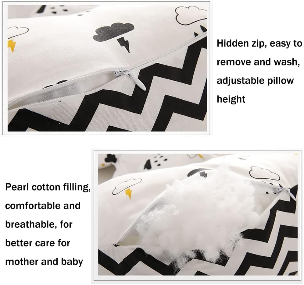 Pregnancy Pillow Ergonomic Maternity Pillow. Adjustable in Width and Removable for Washing. for Belly Support and Lumbar Protection (Color : A2, Size : 40X70CM)