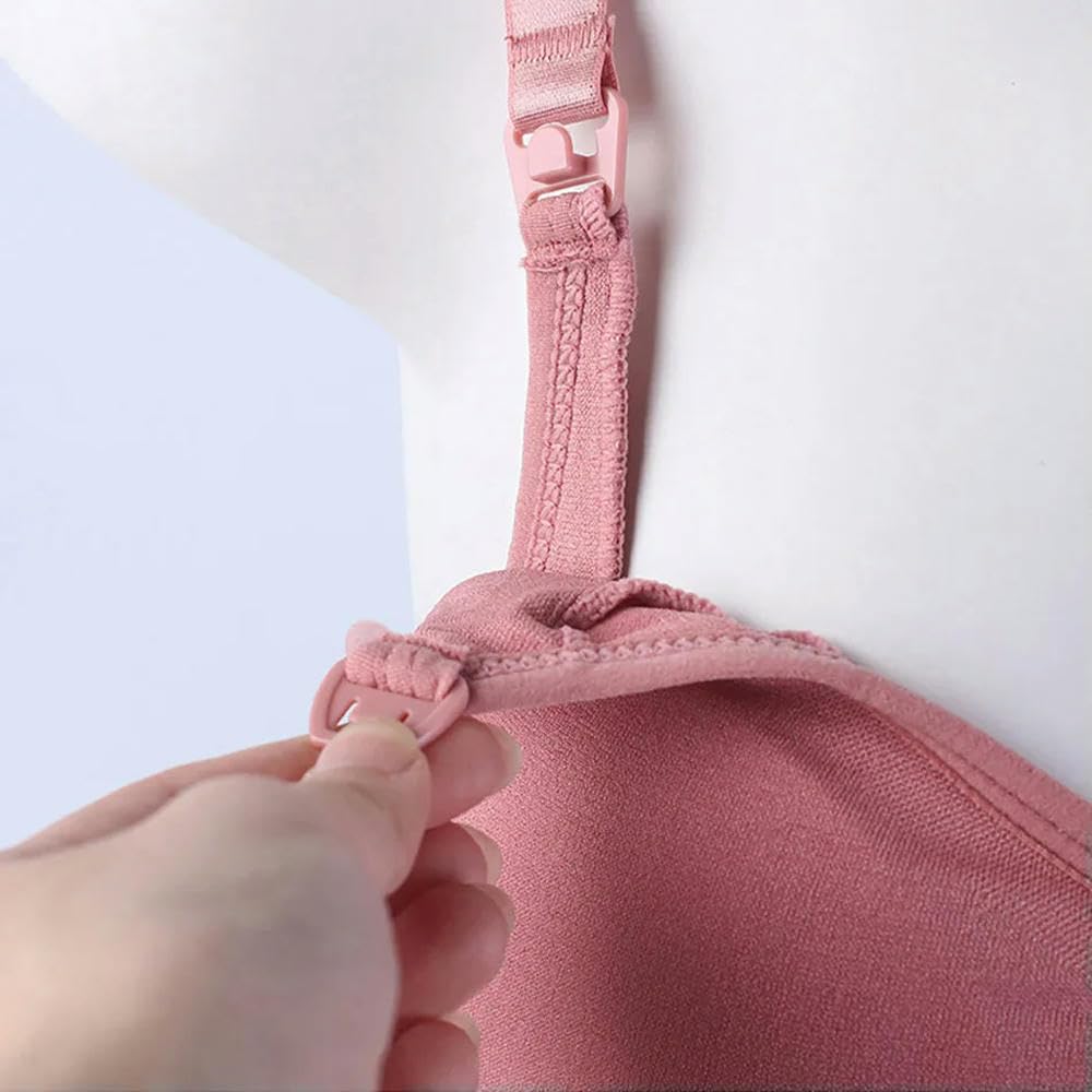 ZBDP - Bralette transpirable para maternidad y embarazada, cómodo, sin costuras, para lactancia, para mujer