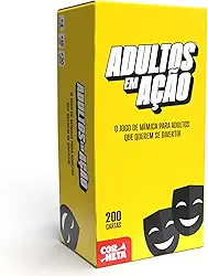Adultos em Ação, Jogo de Mímica para Adultos, Perfeito para Aniversários, Encontros com amigos, Churrascos, Aniversários, 2-10 Jogadores
