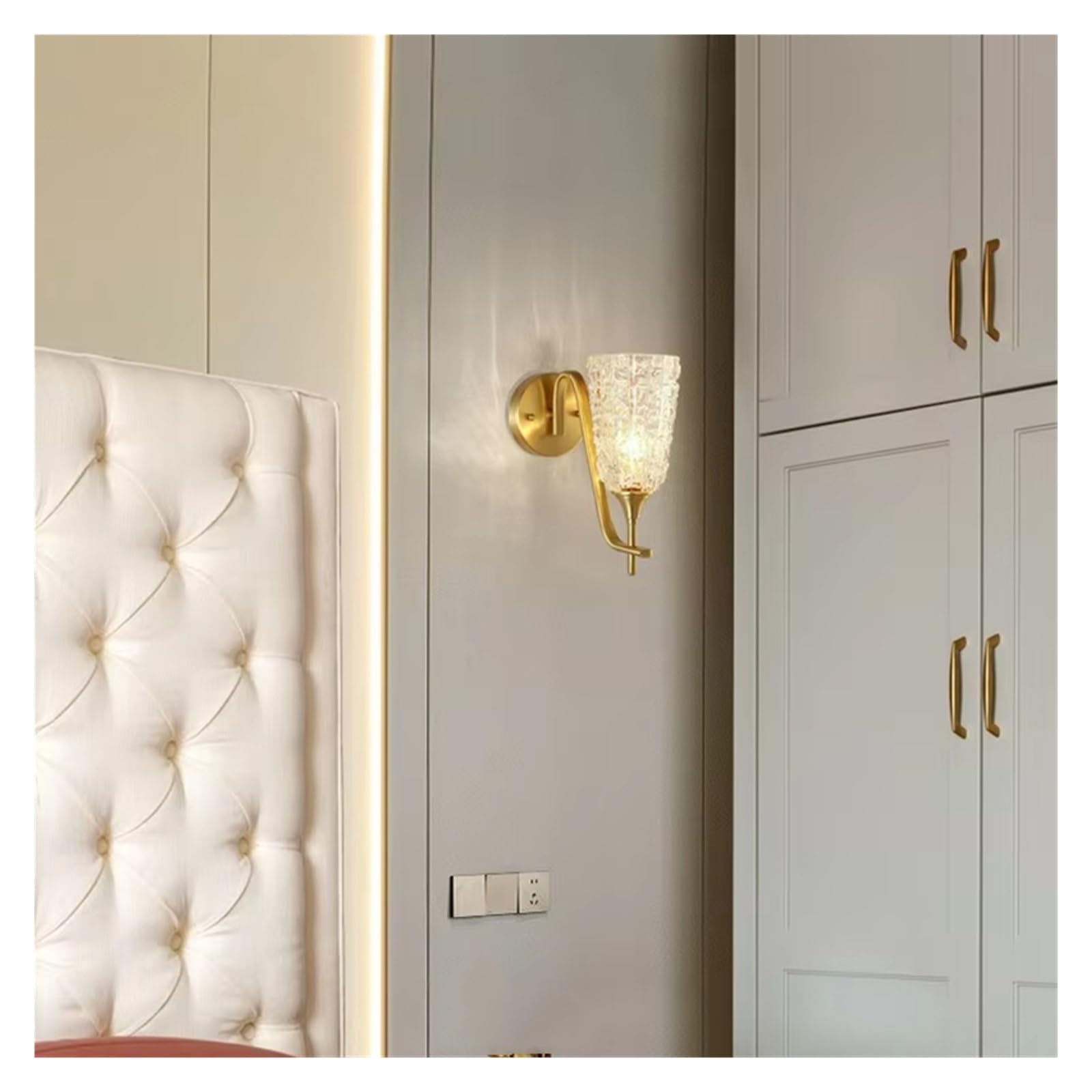 Kinkiet Do Sypialni, Lampka Nocna, Miedziany Salon W Stylu Retro, Kinkiet