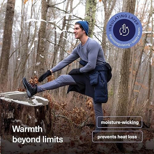 Thermal Underwear for Men Long Johns for Men Thermal Top Bottom Fleece Lined Base Layer Pajamas Cold Weather3