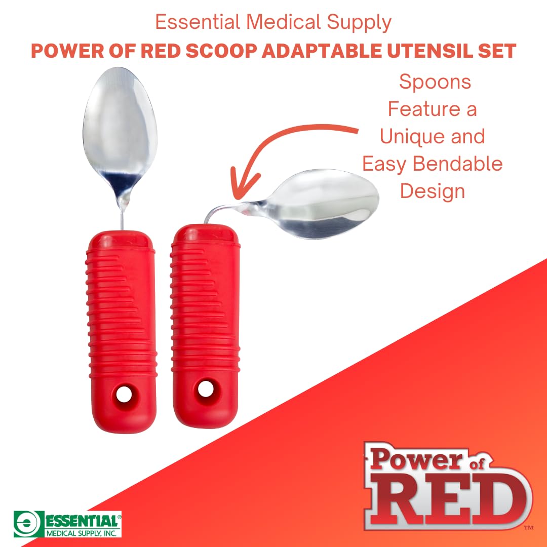Amazon.com: Essential Medical Supply Power of Red Bendable Spoon