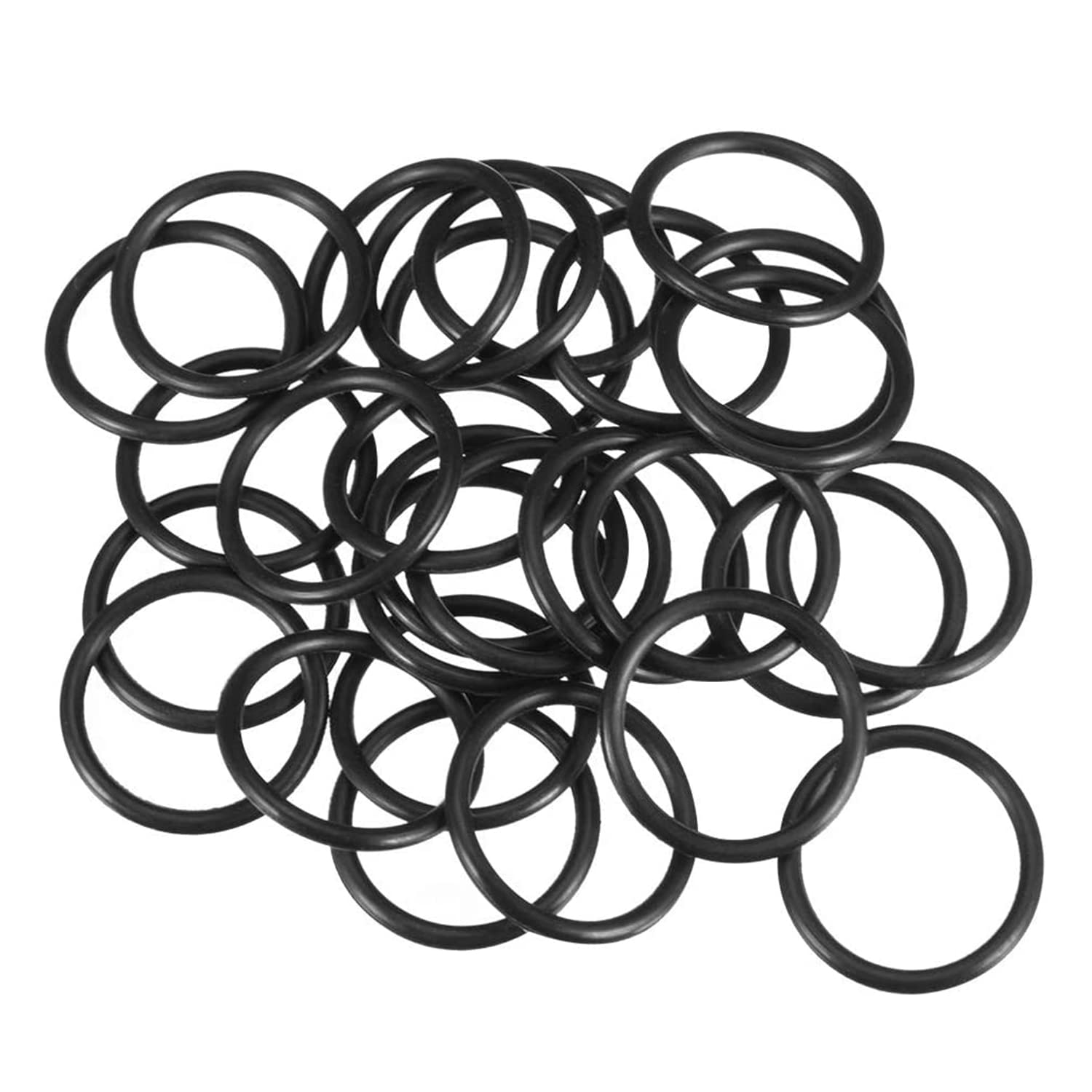 Othmro 50pcs Nitrile Rubber O-Rings, 31mm OD 26mm ID 2.5mm Width, Rubber Washers Metric Buna-N Sealing Gasket Rings, Auto Quick Repair — image 1